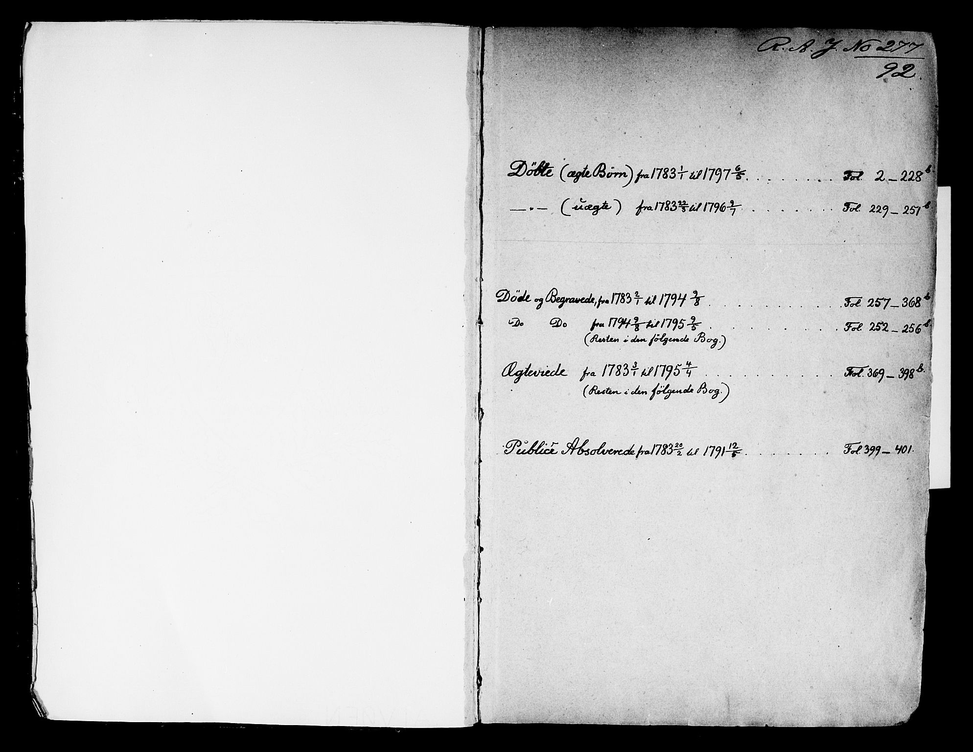 Kongsberg kirkebøker, SAKO/A-22/F/Fa/L0006: Parish register (official) no. I 6, 1783-1797, p. 1