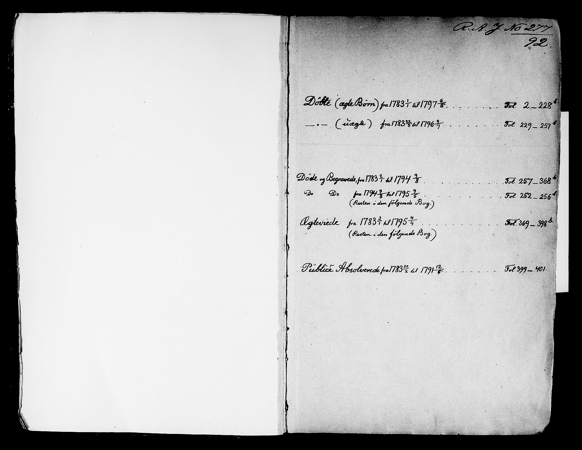 Kongsberg kirkebøker, AV/SAKO-A-22/F/Fa/L0006: Parish register (official) no. I 6, 1783-1797, p. 1