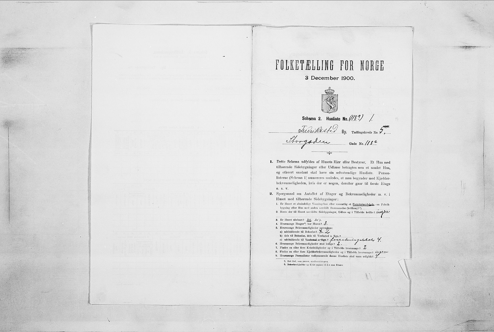 SAO, 1900 census for Fredrikstad, 1900, p. 891