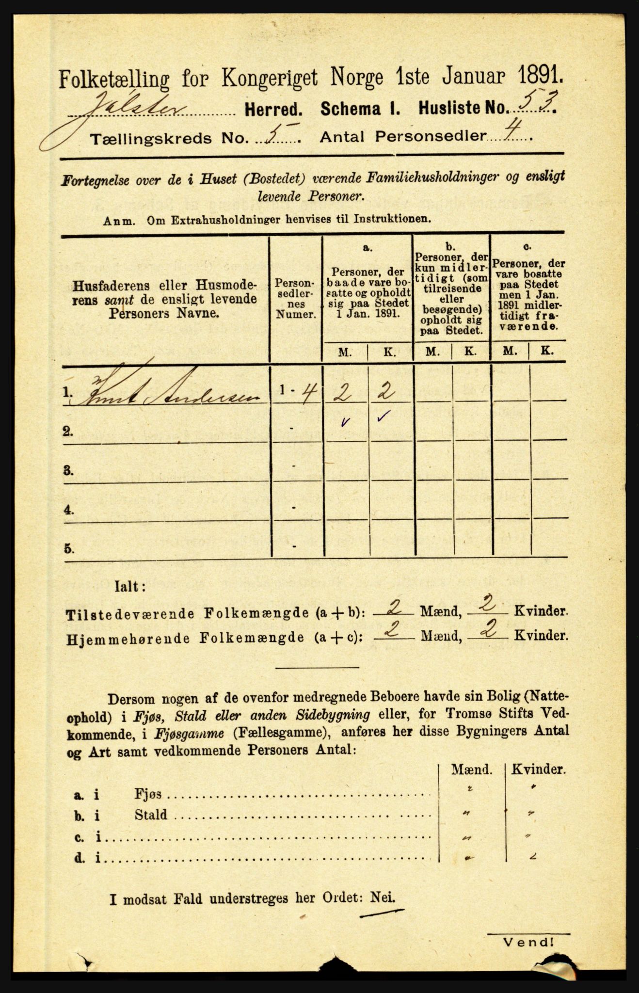 RA, 1891 census for 1431 Jølster, 1891, p. 1773