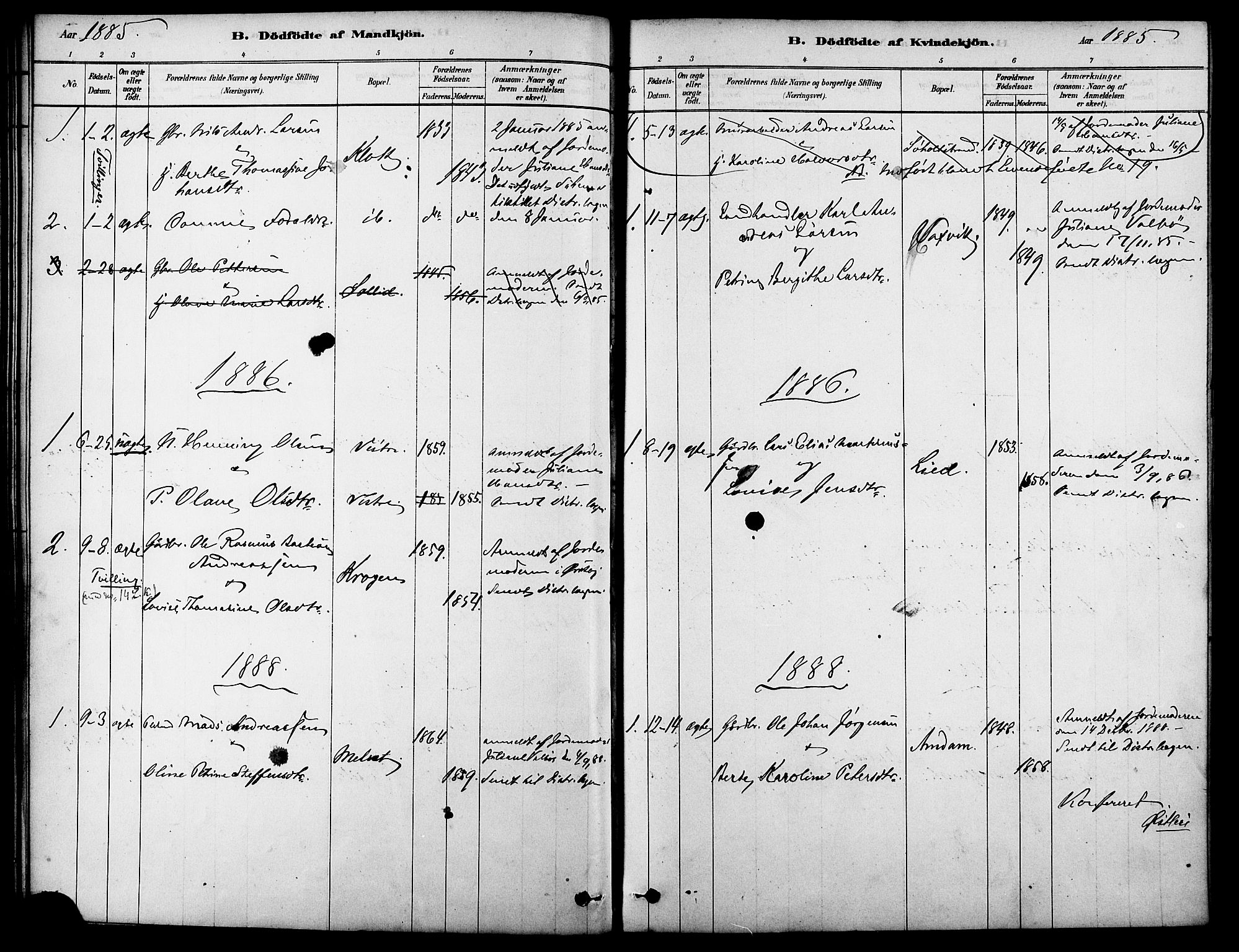 Ministerialprotokoller, klokkerbøker og fødselsregistre - Møre og Romsdal, SAT/A-1454/522/L0315: Parish register (official) no. 522A10, 1878-1890