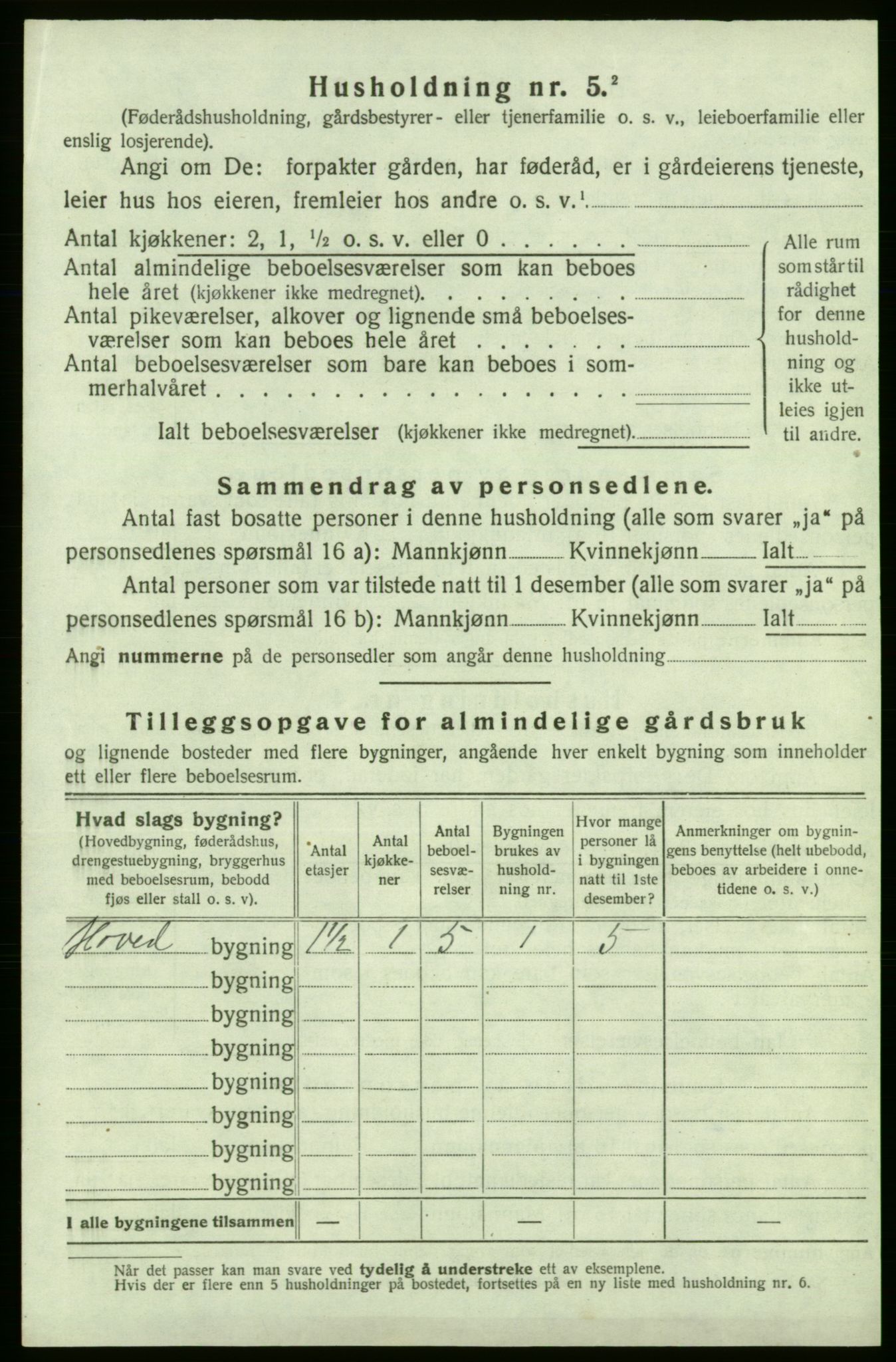 SAB, 1920 census for Strandebarm, 1920, p. 878