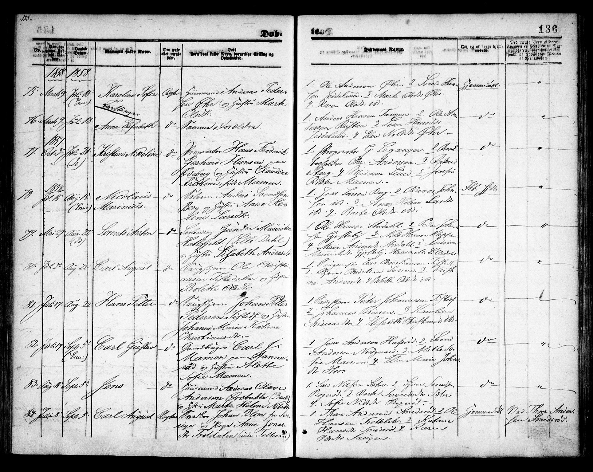 Idd prestekontor Kirkebøker, AV/SAO-A-10911/F/Fc/L0004a: Parish register (official) no. III 4A, 1848-1860, p. 136