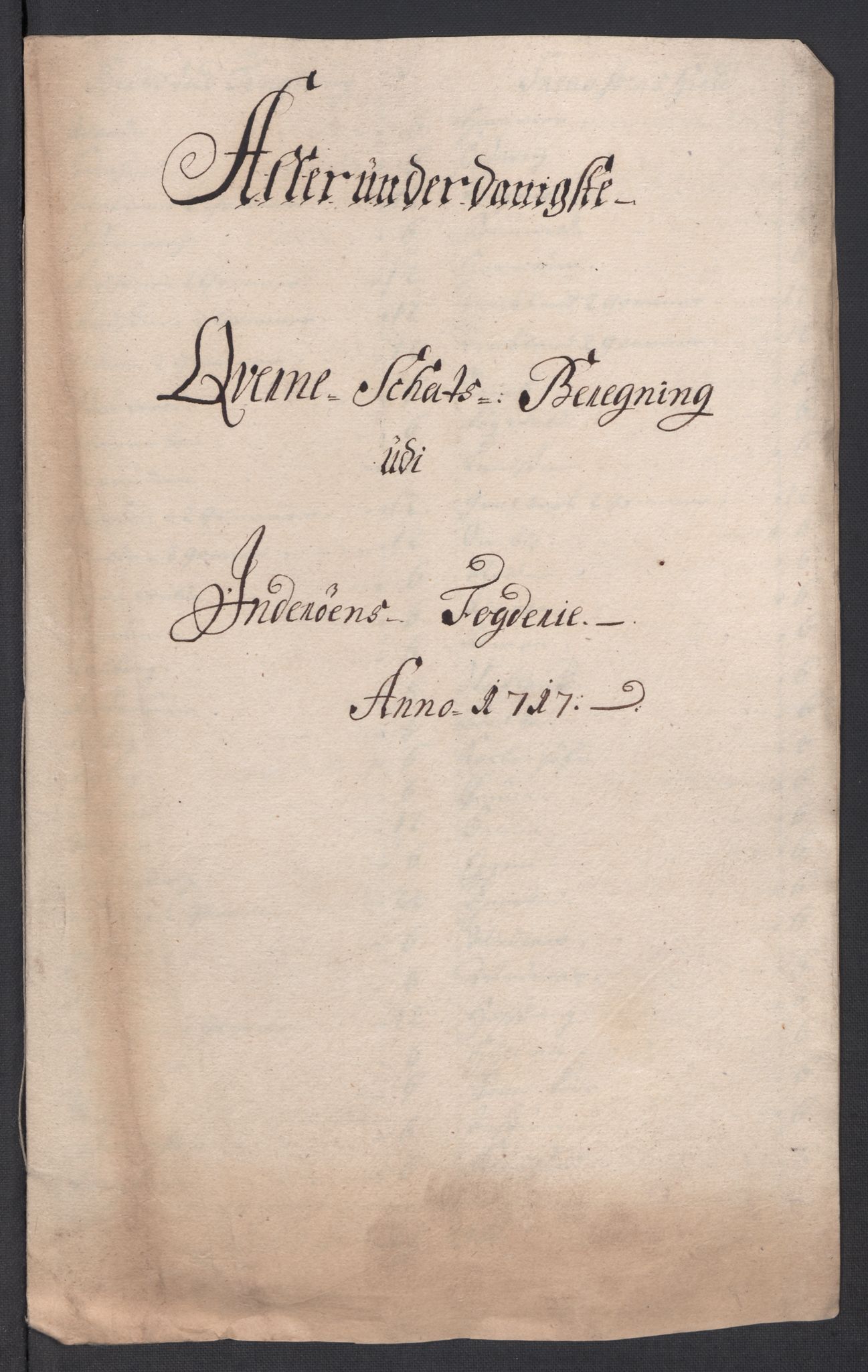 Rentekammeret inntil 1814, Reviderte regnskaper, Fogderegnskap, AV/RA-EA-4092/R63/L4325: Fogderegnskap Inderøy, 1717, p. 126