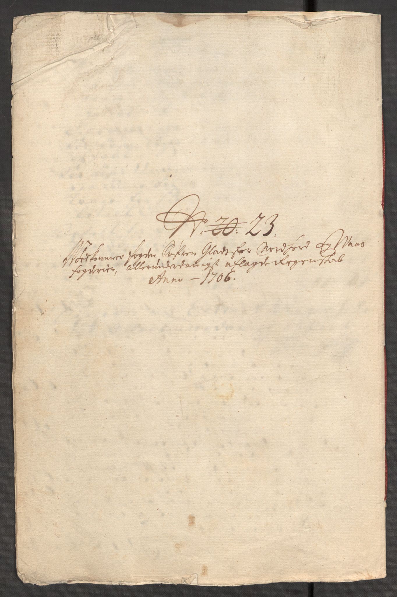 Rentekammeret inntil 1814, Reviderte regnskaper, Fogderegnskap, AV/RA-EA-4092/R51/L3188: Fogderegnskap Nordhordland og Voss, 1706-1707, p. 73