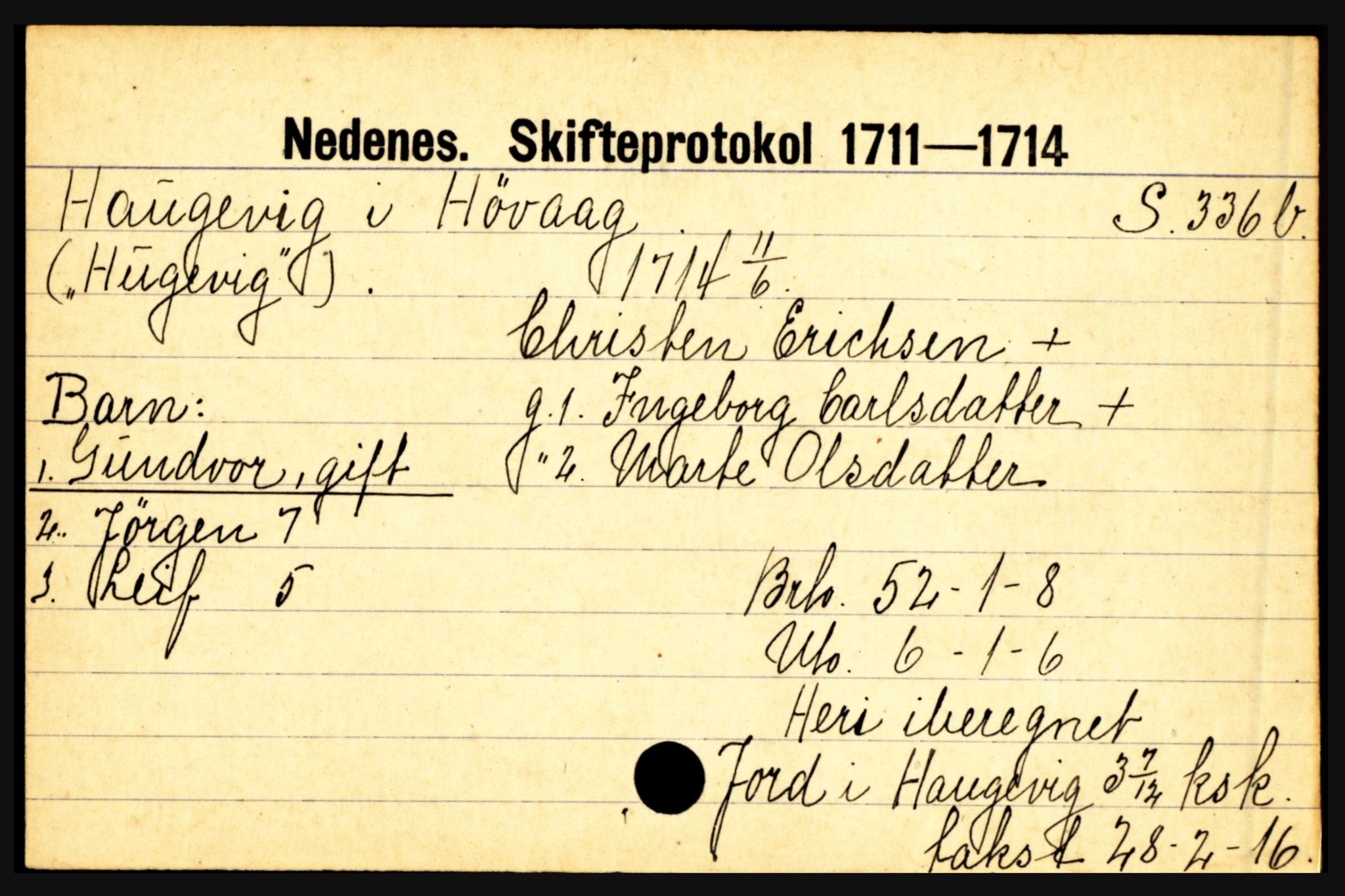 Nedenes sorenskriveri før 1824, AV/SAK-1221-0007/H, p. 11269