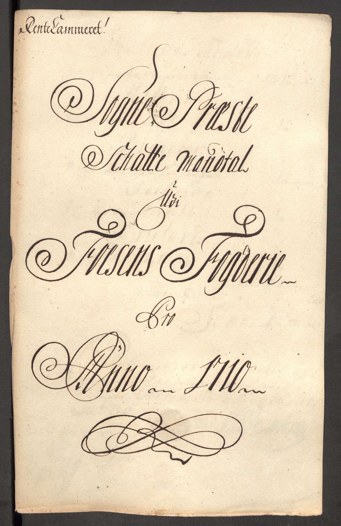 Rentekammeret inntil 1814, Reviderte regnskaper, Fogderegnskap, RA/EA-4092/R57/L3859: Fogderegnskap Fosen, 1710, p. 81