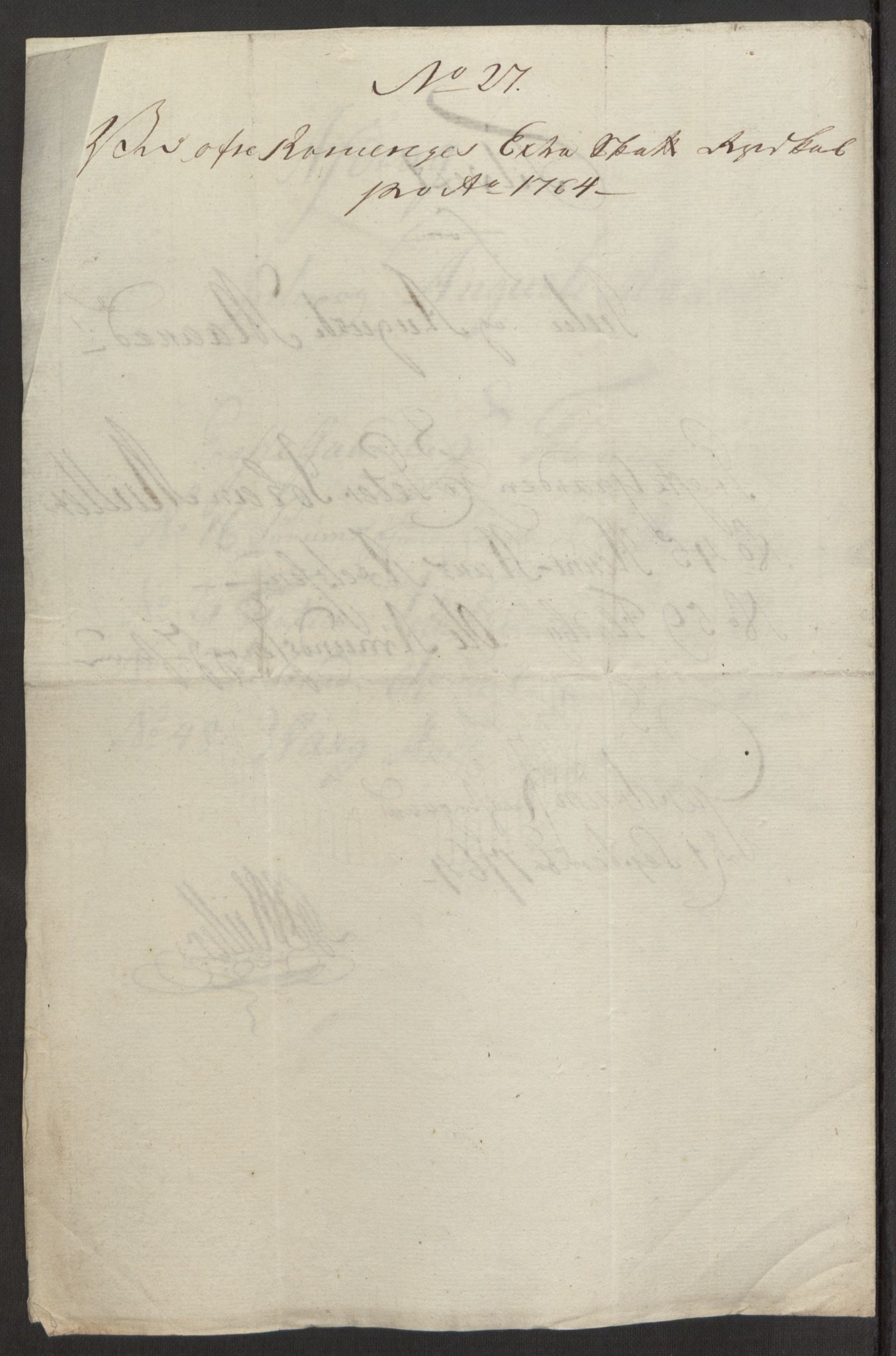 Rentekammeret inntil 1814, Reviderte regnskaper, Fogderegnskap, AV/RA-EA-4092/R12/L0803: Ekstraskatten Øvre Romerike, 1763-1764, p. 506