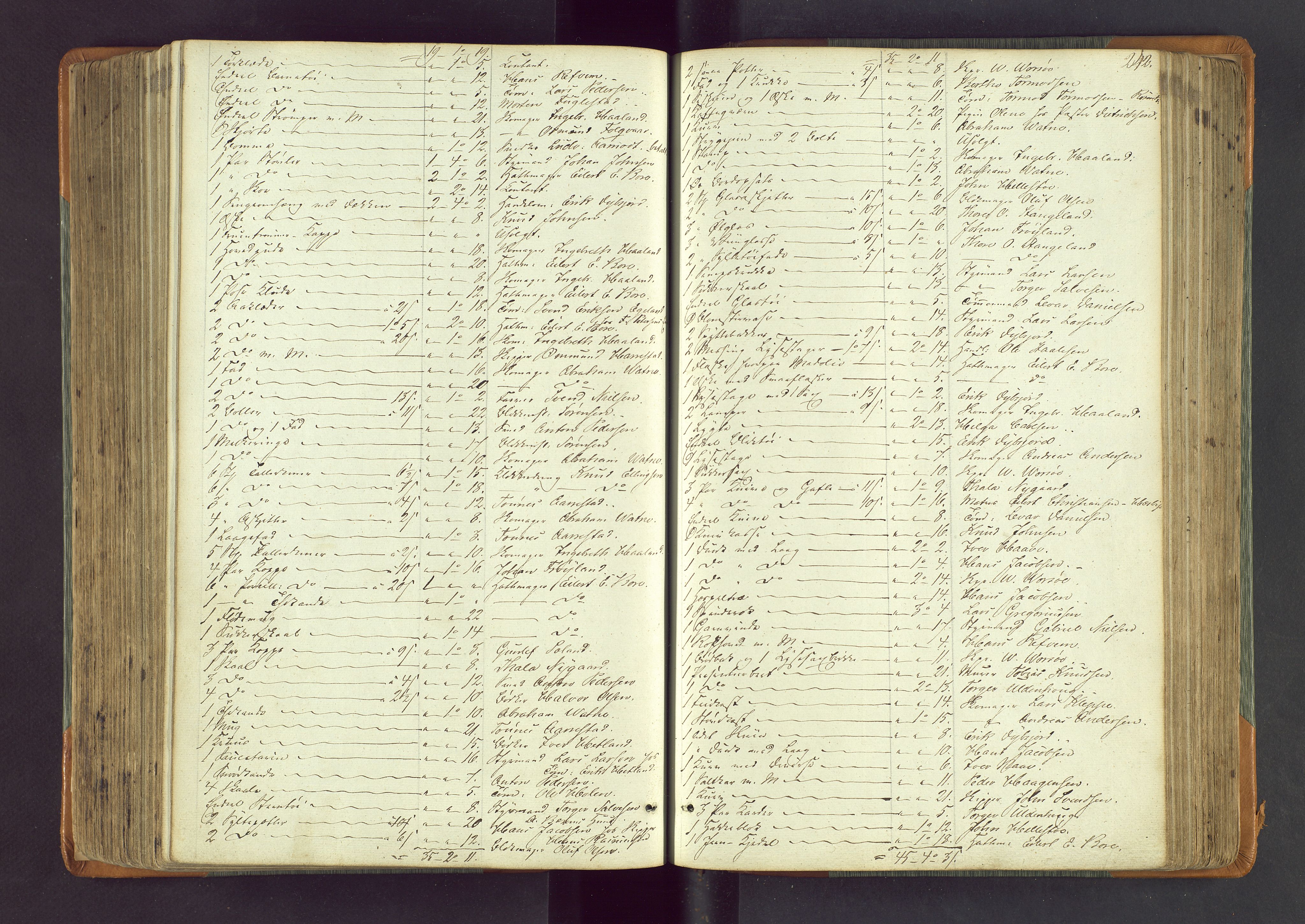 Stavanger byfogd, AV/SAST-A-101408/001/5/50/503BA/L0002: Registreringsprotokoll, 1846-1864, p. 242