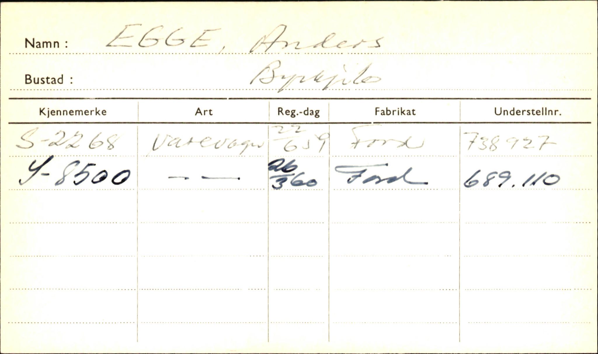 Statens vegvesen, Sogn og Fjordane vegkontor, AV/SAB-A-5301/4/F/L0001C: Eigarregister Fjordane til 1.6.1961, 1930-1961, p. 767