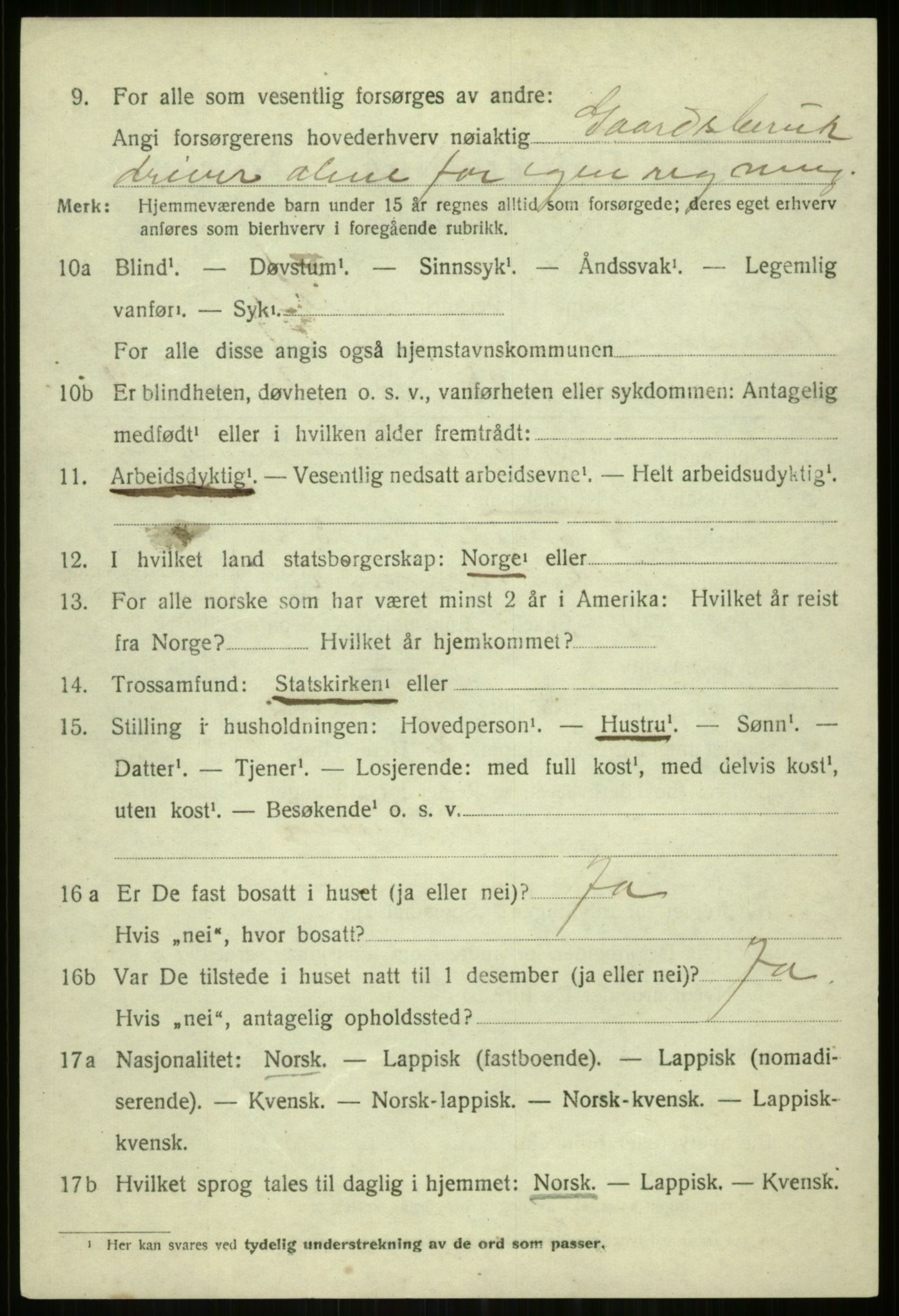 SATØ, 1920 census for Tromsøysund, 1920, p. 7569