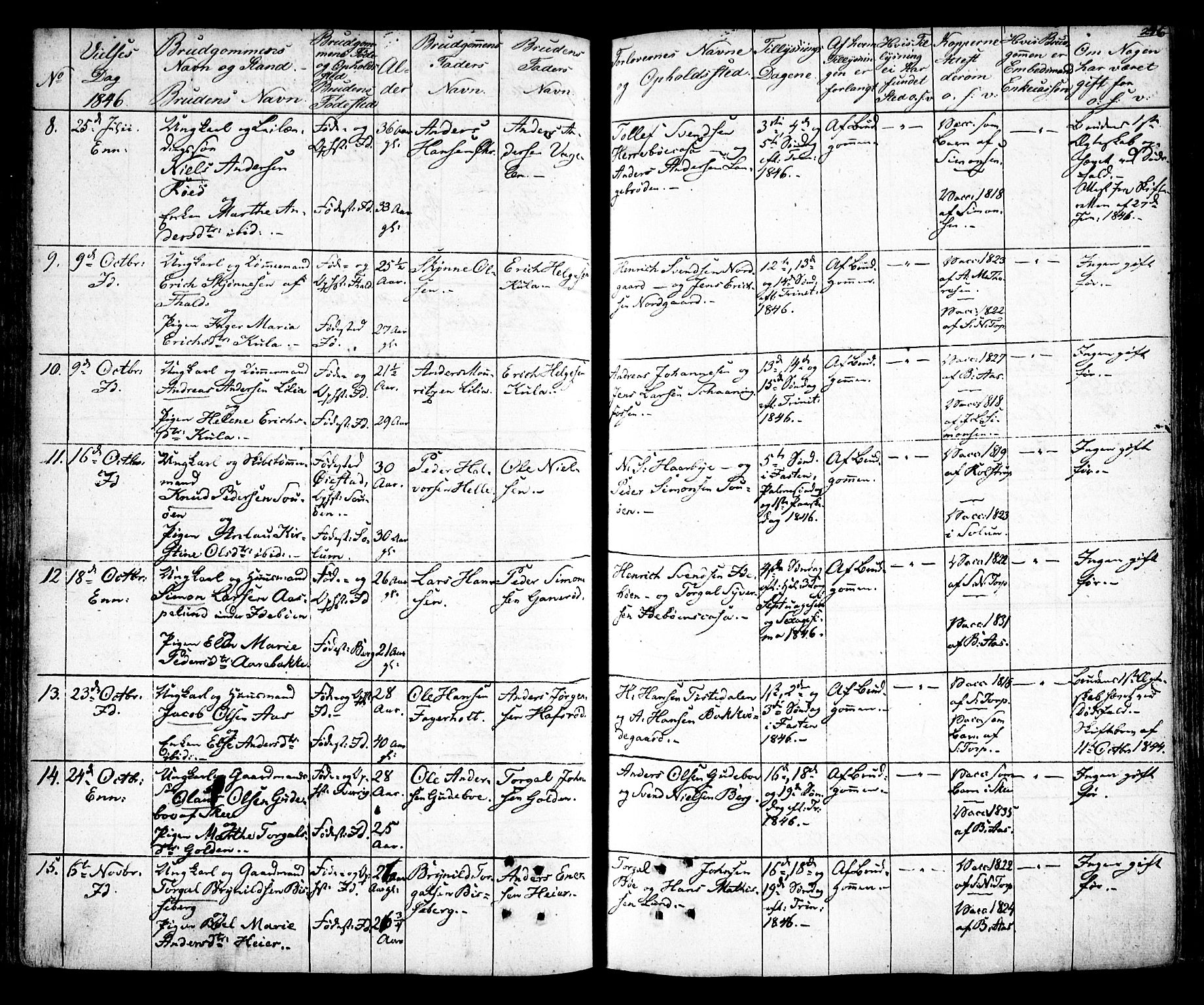 Idd prestekontor Kirkebøker, AV/SAO-A-10911/F/Fc/L0003: Parish register (official) no. III 3, 1832-1847, p. 246