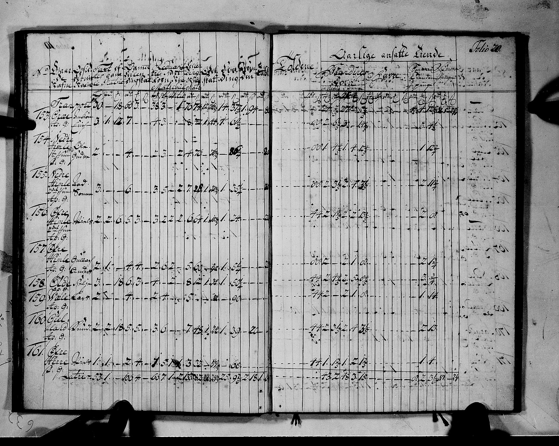 Rentekammeret inntil 1814, Realistisk ordnet avdeling, AV/RA-EA-4070/N/Nb/Nbf/L0142: Voss matrikkelprotokoll, 1723, p. 21