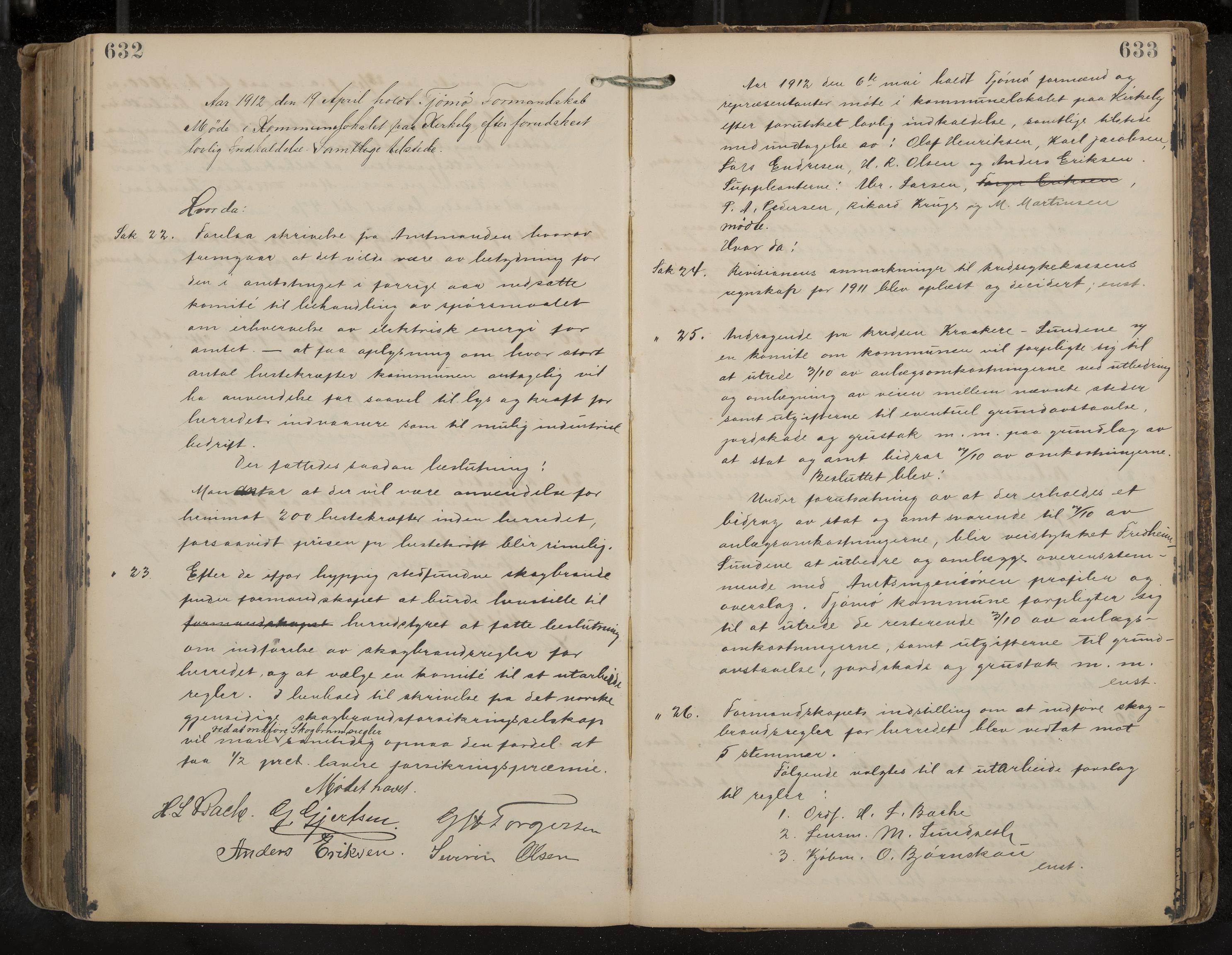 Tjøme formannskap og sentraladministrasjon, IKAK/0723021-1/A/L0003: Møtebok, 1886-1915, p. 632-633