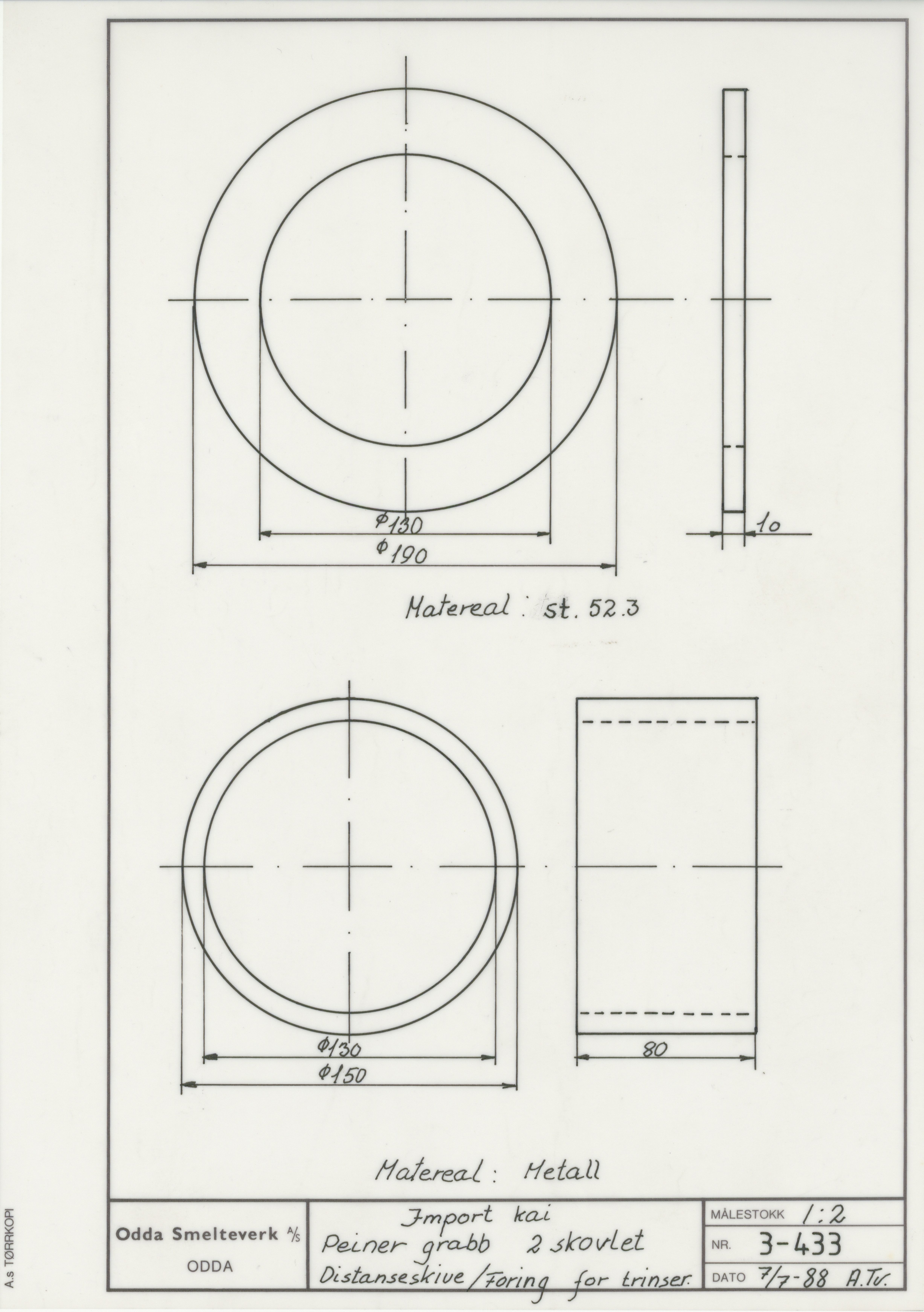 Odda smelteverk AS, KRAM/A-0157.1/T/Td/L0003: Gruppe 3. Importkai, 1954-1993, p. 217