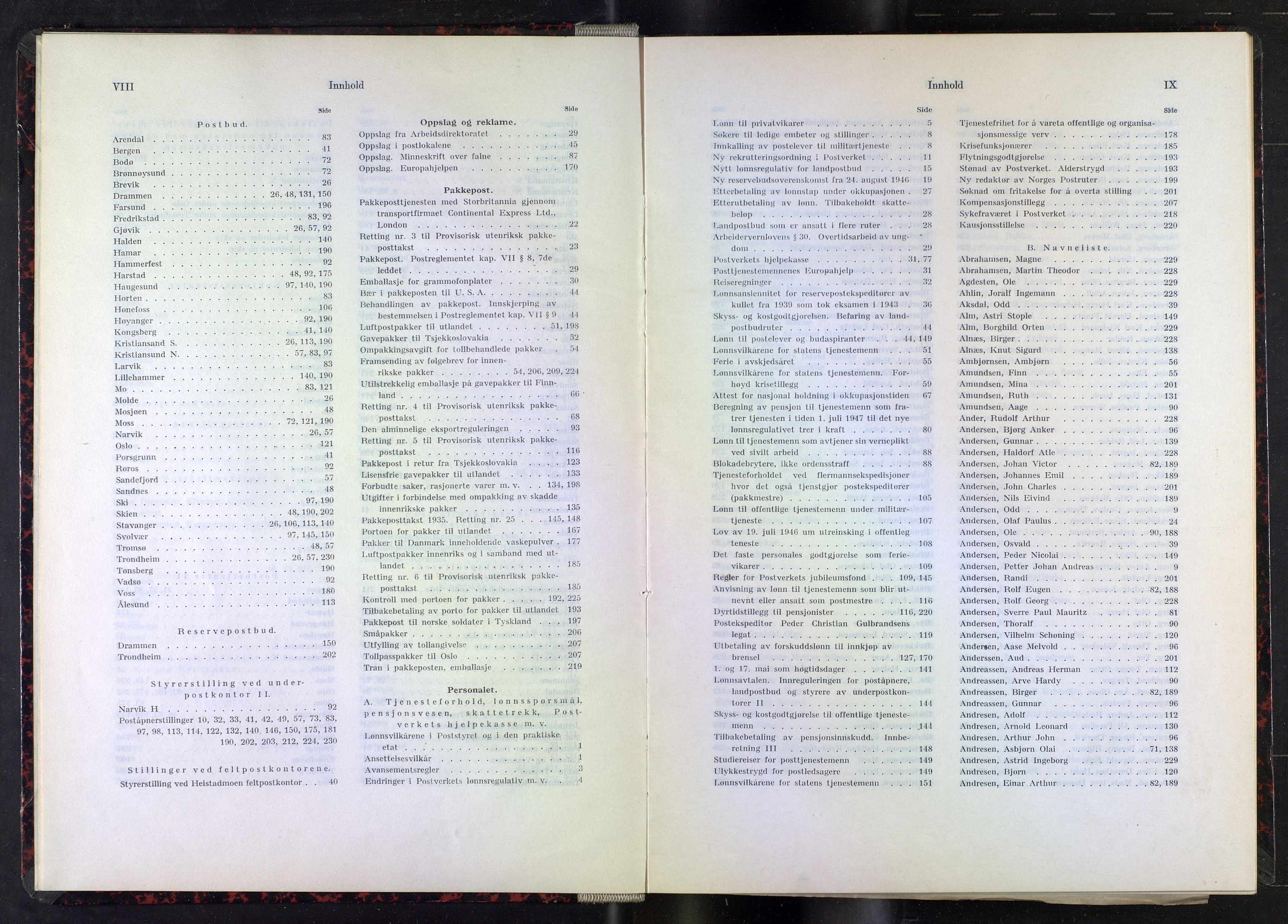 Norges Postmuseums bibliotek, NOPO/-/-/-: Sirkulærer fra Poststyret, 1947