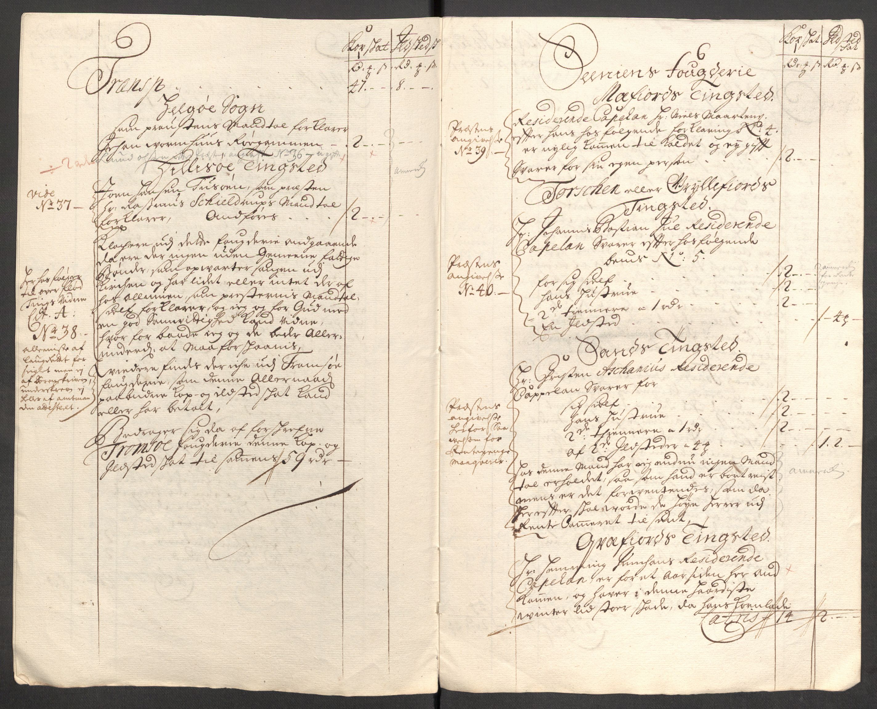 Rentekammeret inntil 1814, Reviderte regnskaper, Fogderegnskap, AV/RA-EA-4092/R68/L4758: Fogderegnskap Senja og Troms, 1711-1712, p. 242