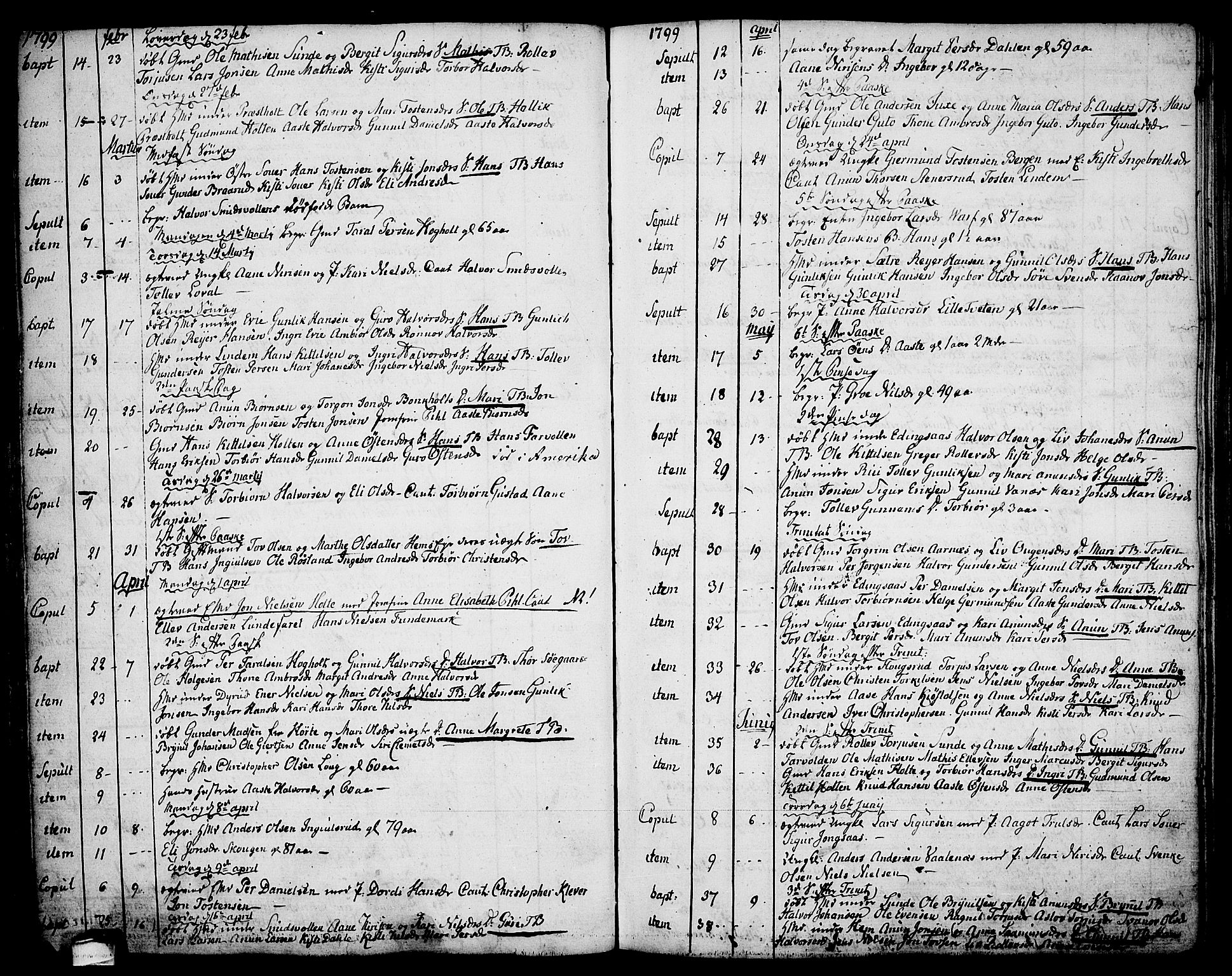 Sauherad kirkebøker, AV/SAKO-A-298/F/Fa/L0004: Parish register (official) no. I 4, 1767-1814