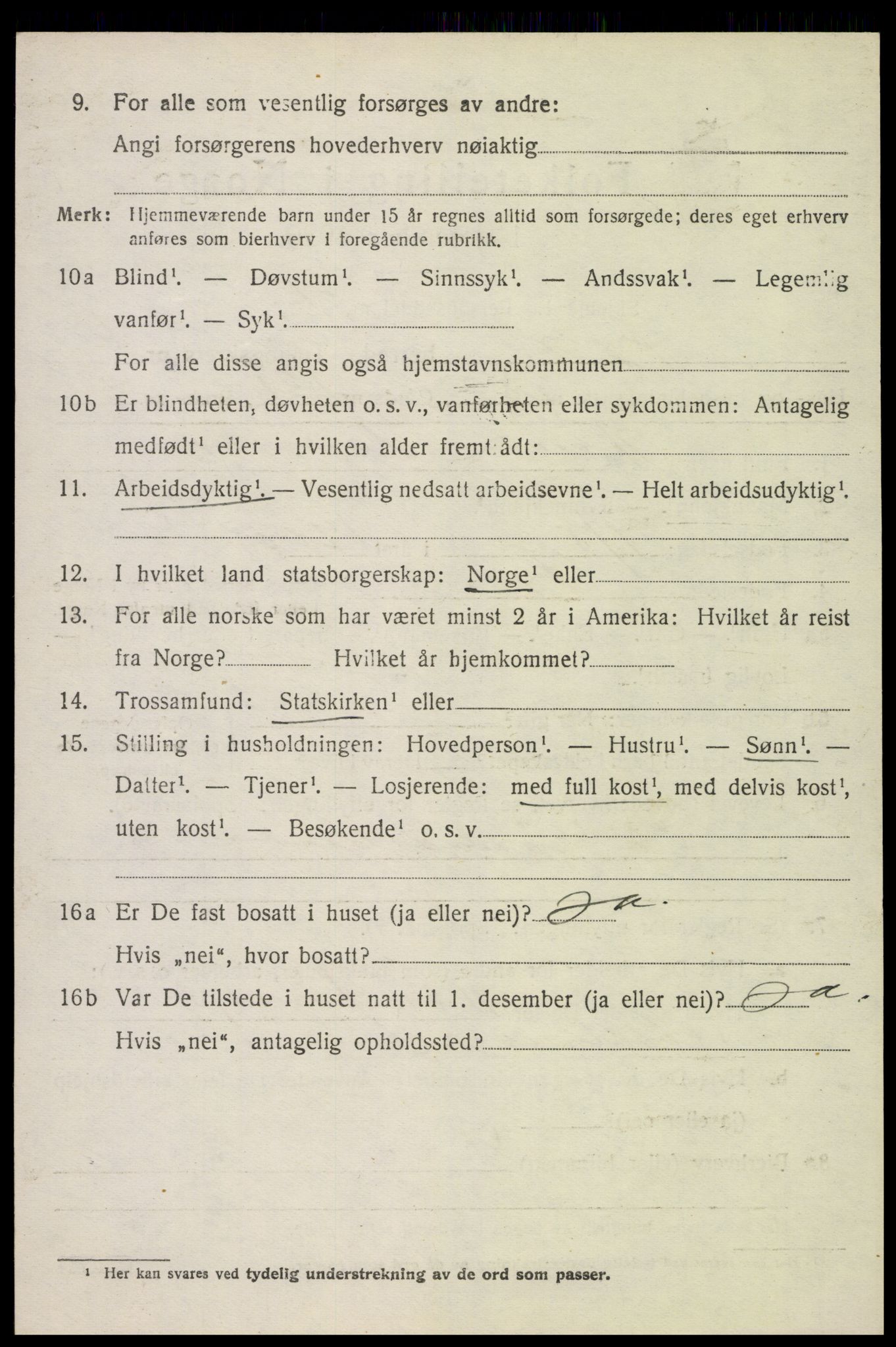 SAH, 1920 census for Øyer, 1920, p. 6373