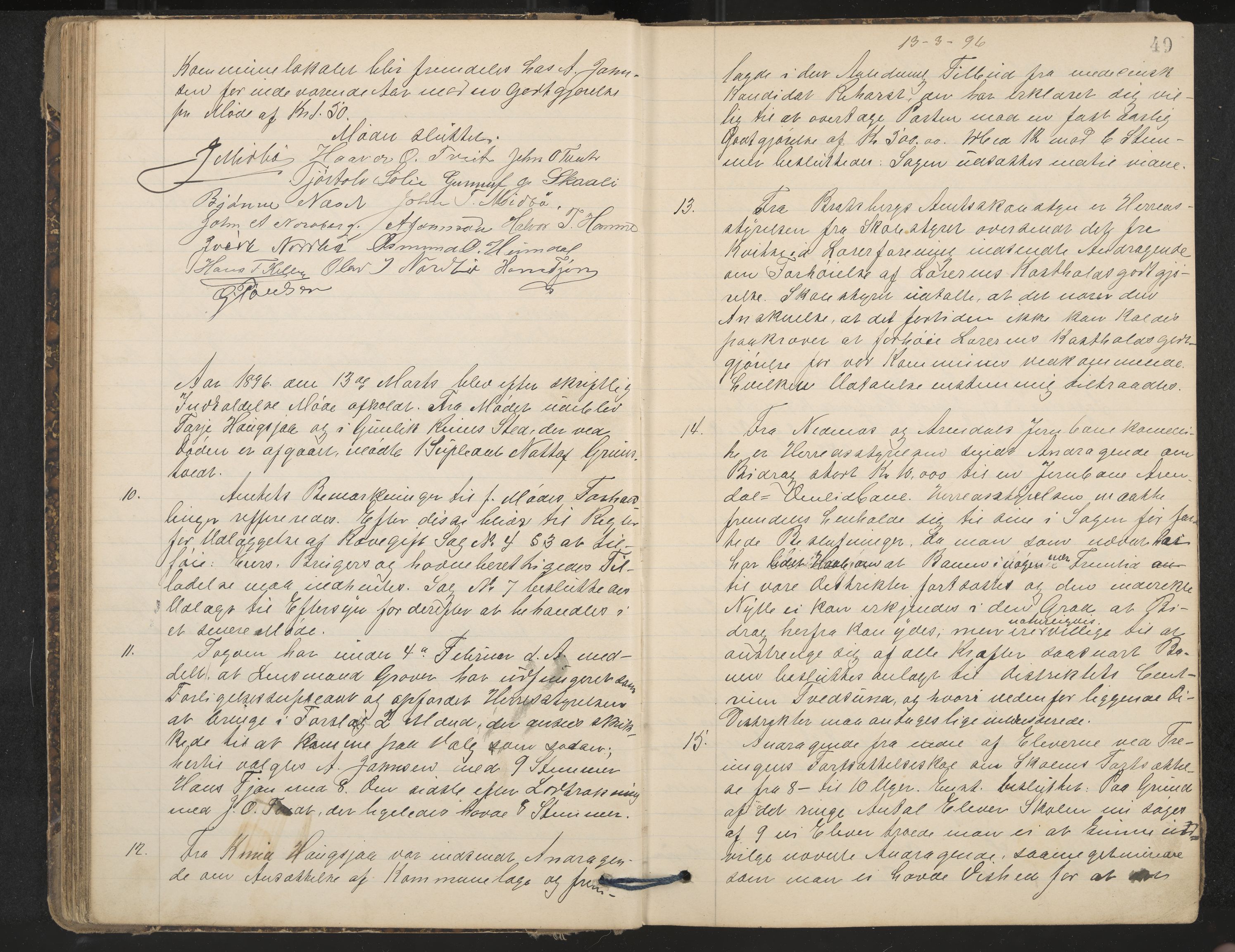 Nissedal formannskap og sentraladministrasjon, IKAK/0830021-1/A/L0003: Møtebok, 1892-1904, p. 49