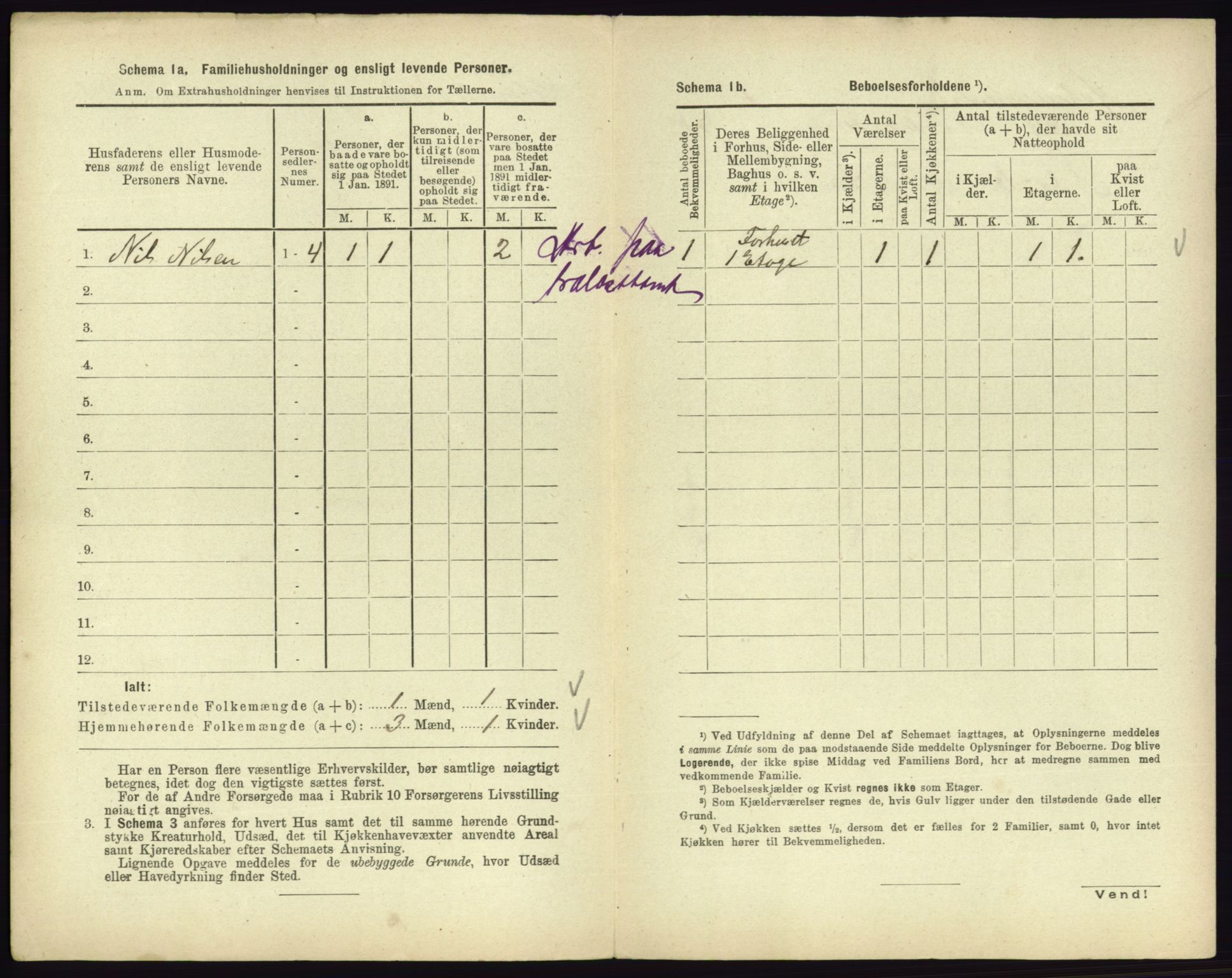 RA, 1891 census for 0702 Holmestrand, 1891, p. 481