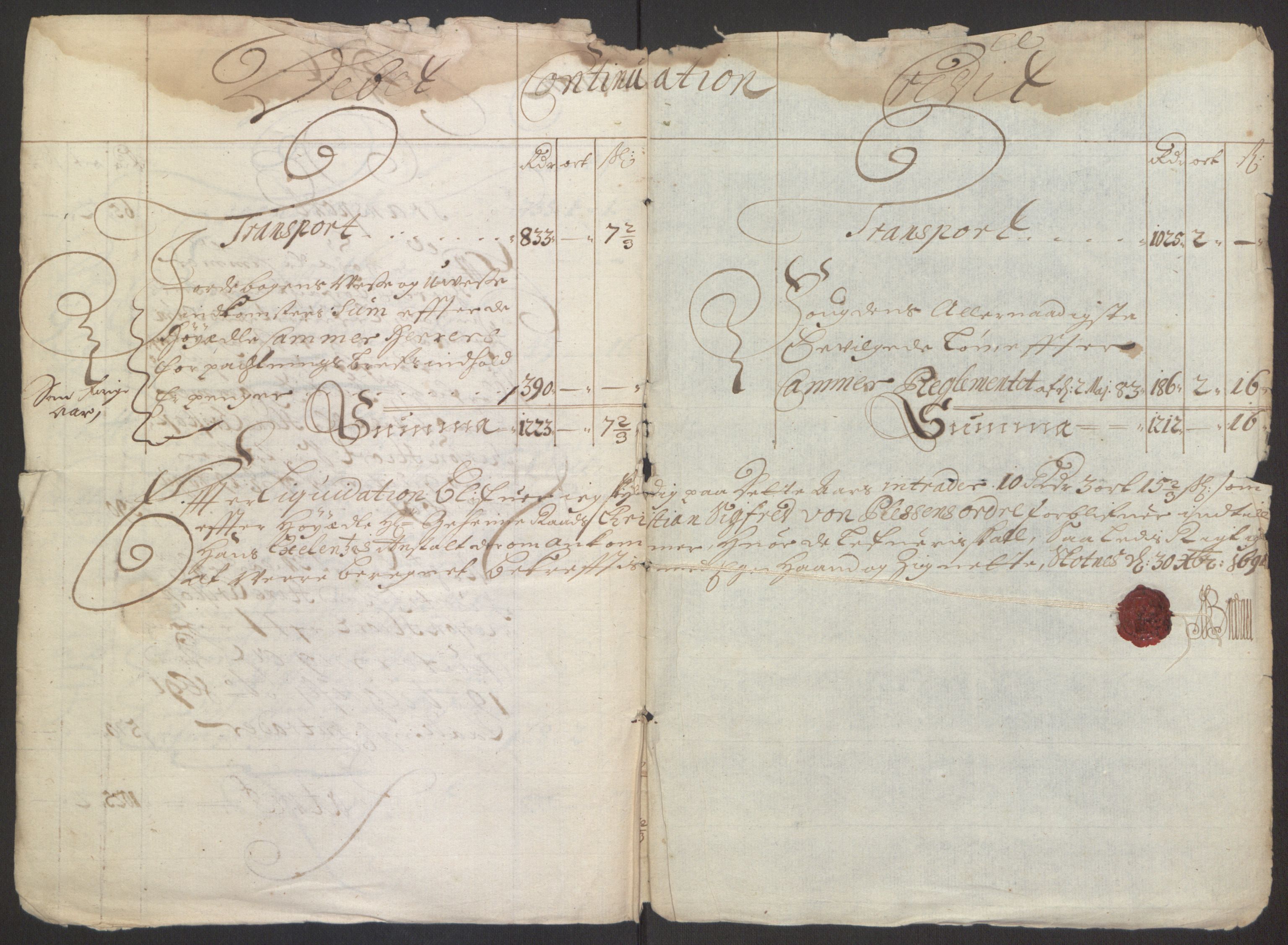 Rentekammeret inntil 1814, Reviderte regnskaper, Fogderegnskap, RA/EA-4092/R67/L4675: Fogderegnskap Vesterålen, Andenes og Lofoten, 1691-1693, p. 7