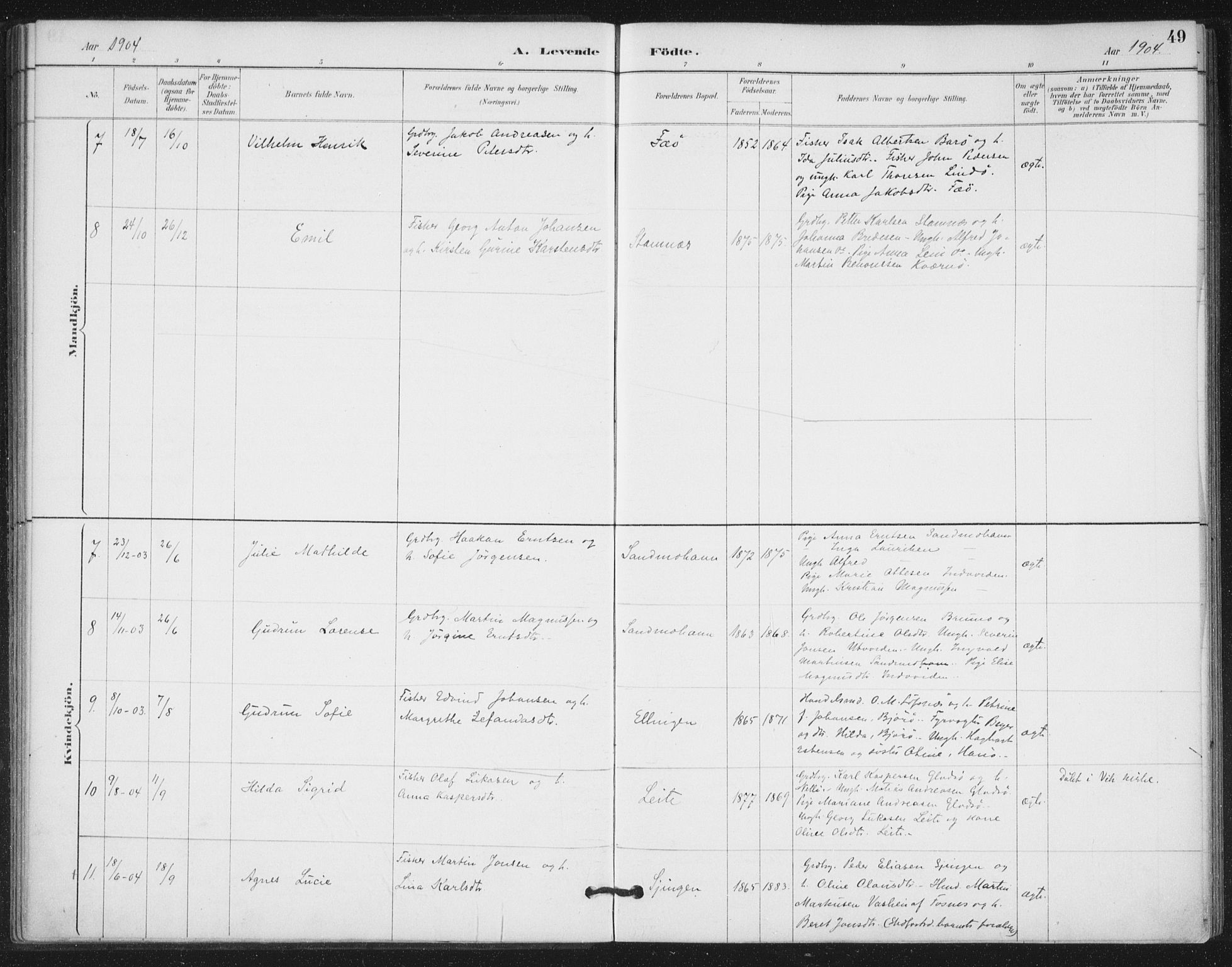 Ministerialprotokoller, klokkerbøker og fødselsregistre - Nord-Trøndelag, SAT/A-1458/772/L0603: Parish register (official) no. 772A01, 1885-1912, p. 49