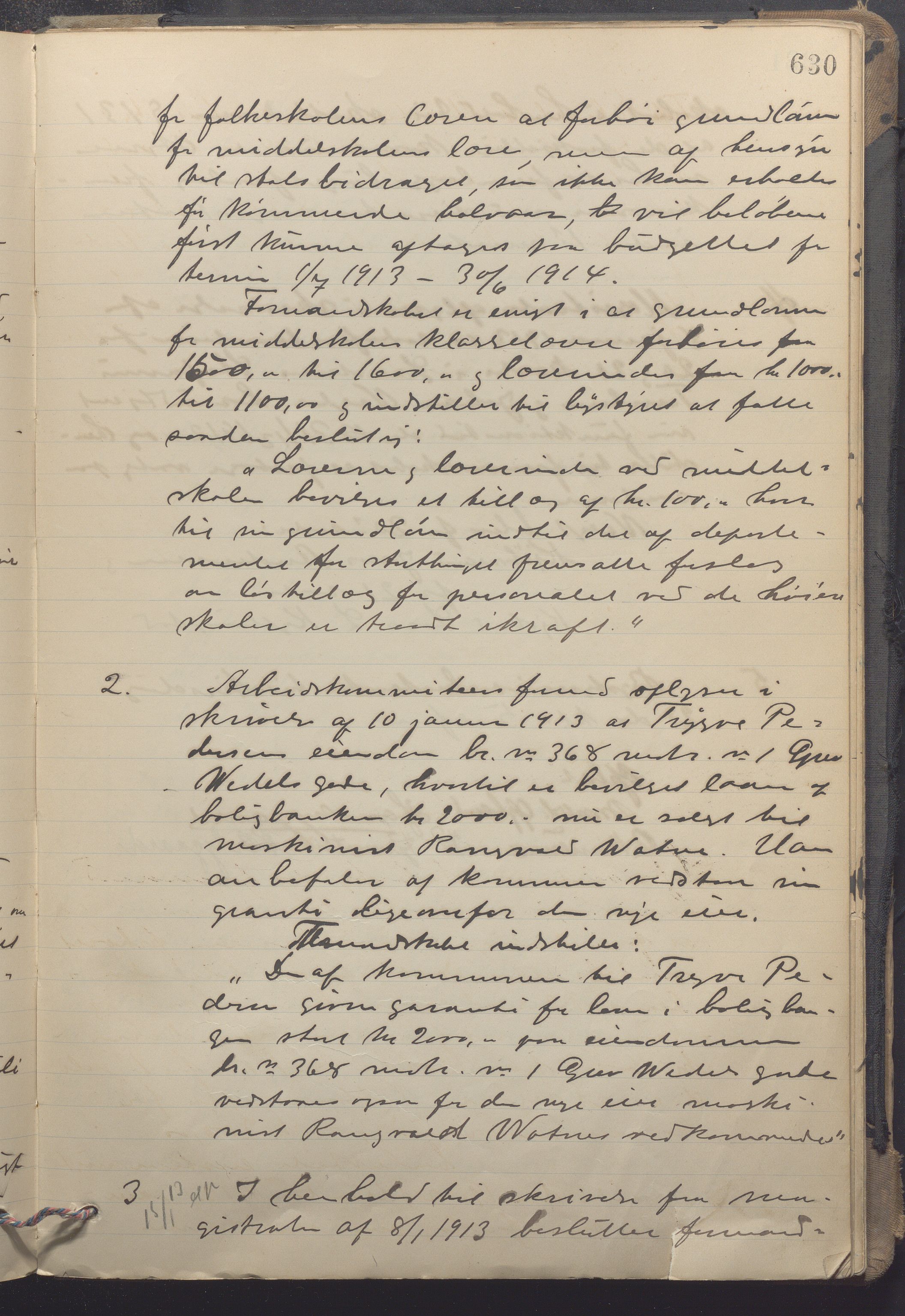 Sandnes kommune - Formannskapet og Bystyret, IKAR/K-100188/Aa/L0007: Møtebok, 1909-1913, p. 630