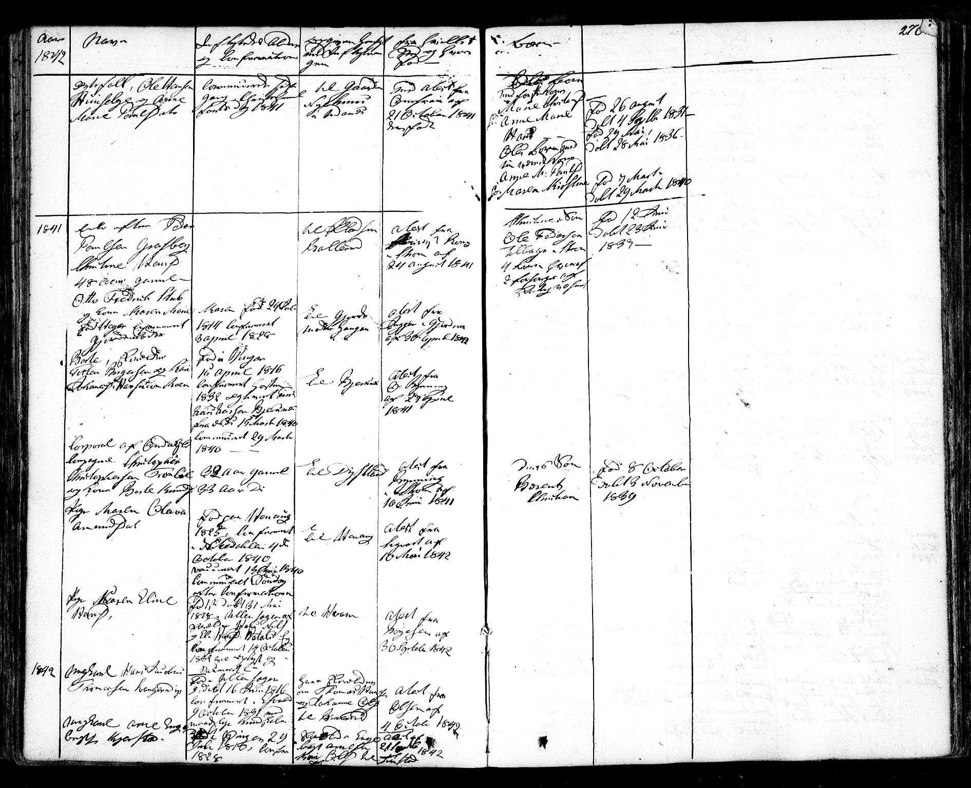 Nes prestekontor Kirkebøker, AV/SAO-A-10410/F/Fa/L0006: Parish register (official) no. I 6, 1833-1845, p. 270