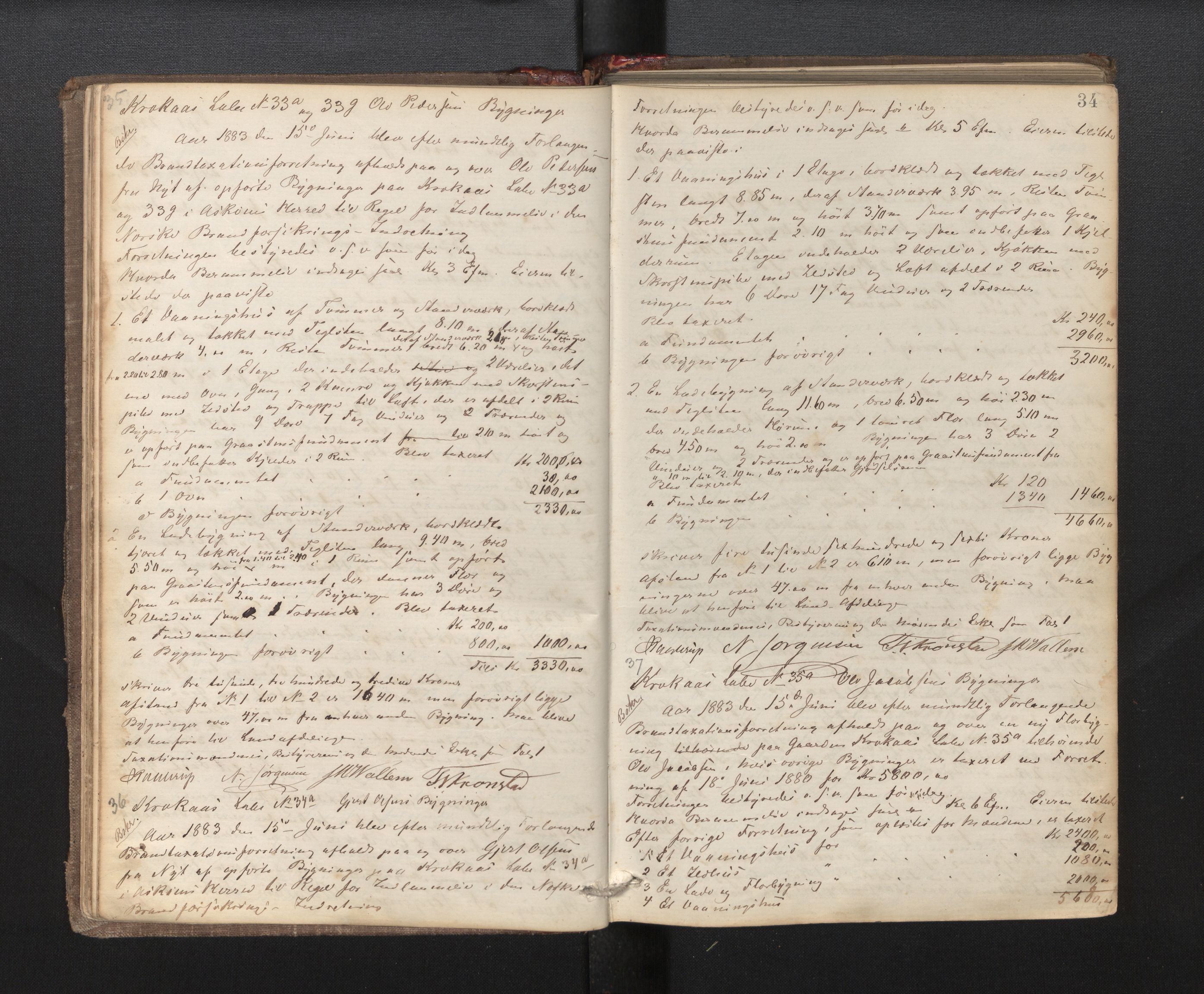 Lensmannen i Årstad, AV/SAB-A-36201/0012/L0007: Branntakstprotokoll, 1882-1889, p. 34