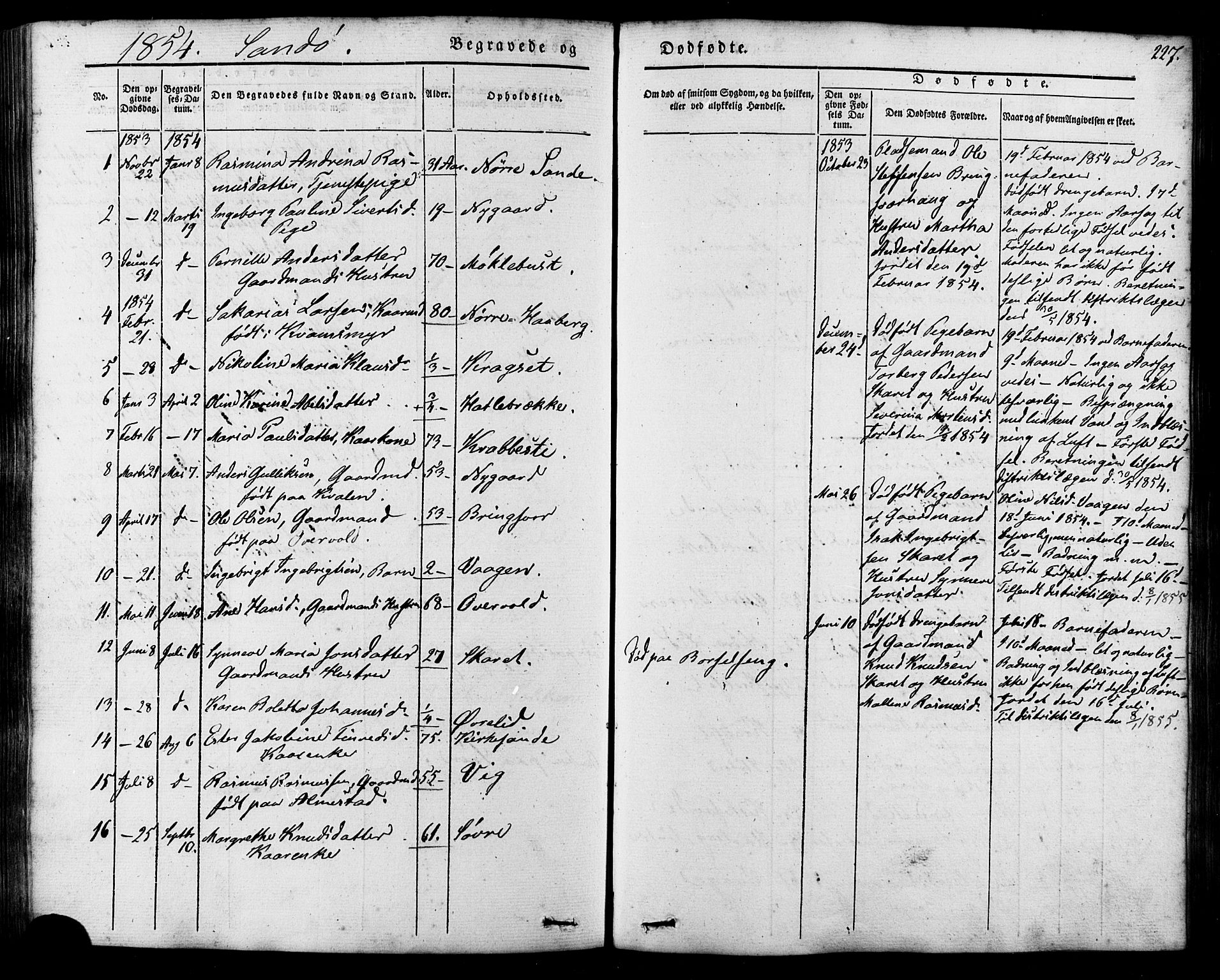 Ministerialprotokoller, klokkerbøker og fødselsregistre - Møre og Romsdal, AV/SAT-A-1454/503/L0034: Parish register (official) no. 503A02, 1841-1884, p. 227