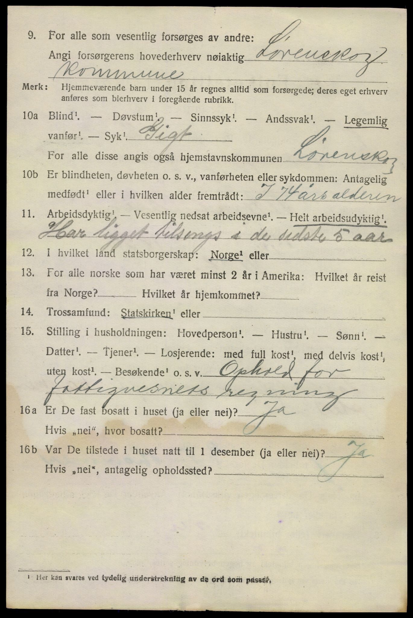 SAO, 1920 census for Lørenskog, 1920, p. 5957