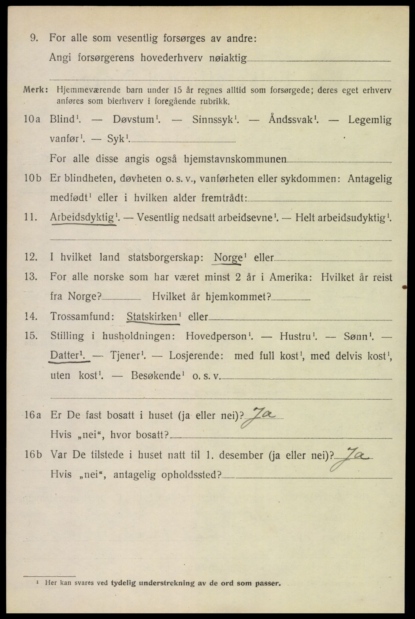 SAK, 1920 census for Fjære, 1920, p. 10776