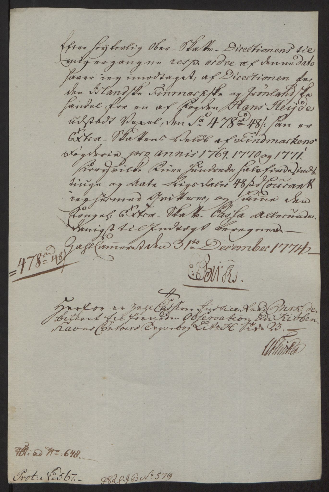 Rentekammeret inntil 1814, Reviderte regnskaper, Fogderegnskap, RA/EA-4092/R69/L4910: Ekstraskatten  Finnmark/Vardøhus, 1762-1772, p. 489