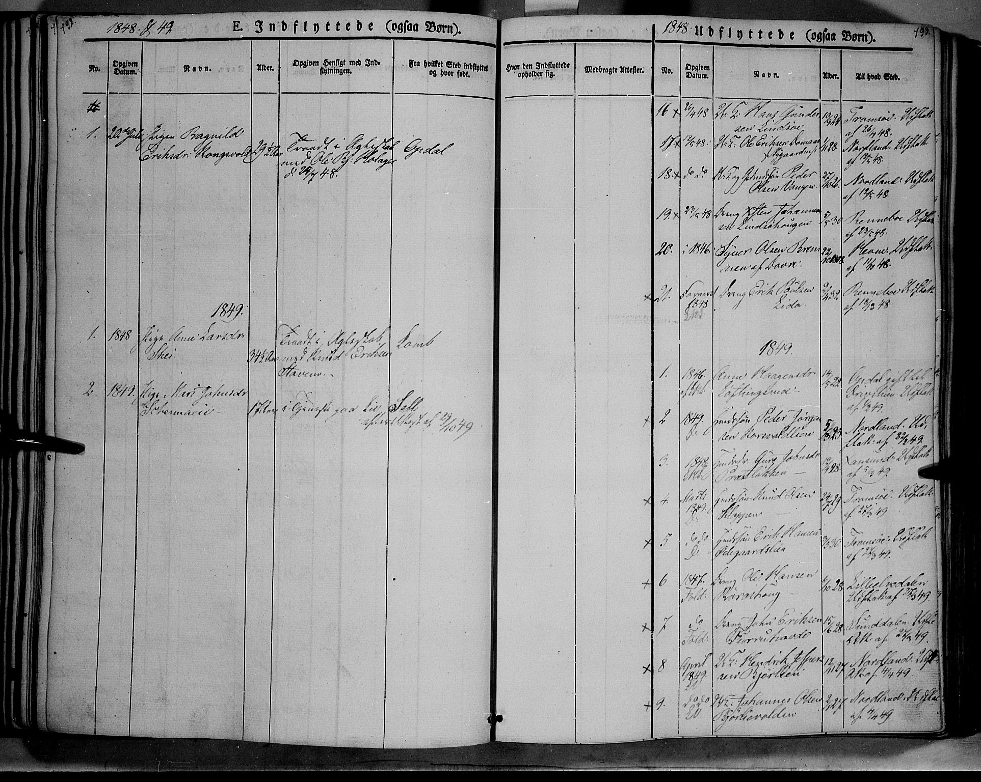 Lesja prestekontor, SAH/PREST-068/H/Ha/Haa/L0006: Parish register (official) no. 6B, 1843-1854, p. 792-793