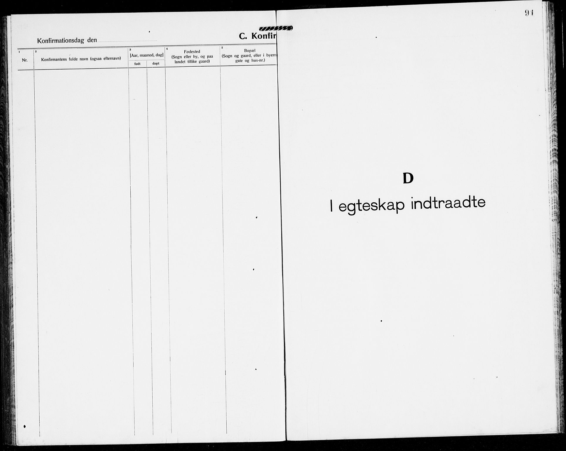 Solund sokneprestembete, AV/SAB-A-81401: Parish register (copy) no. A 3, 1922-1944, p. 91