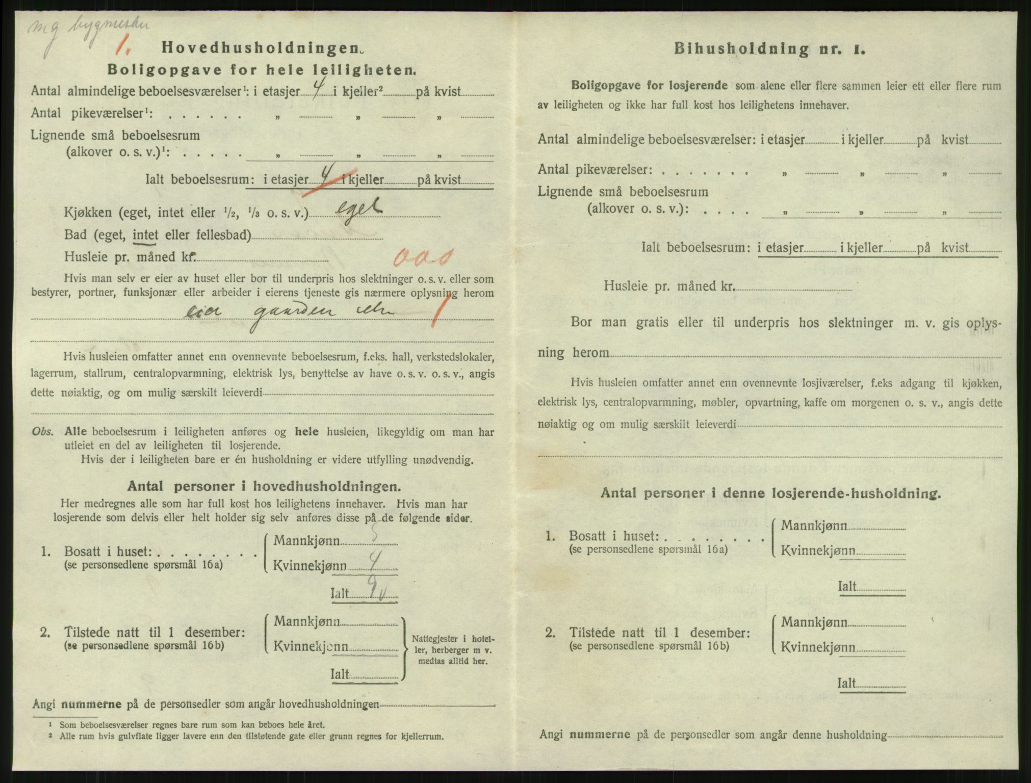 SAT, 1920 census for Namsos, 1920, p. 1630