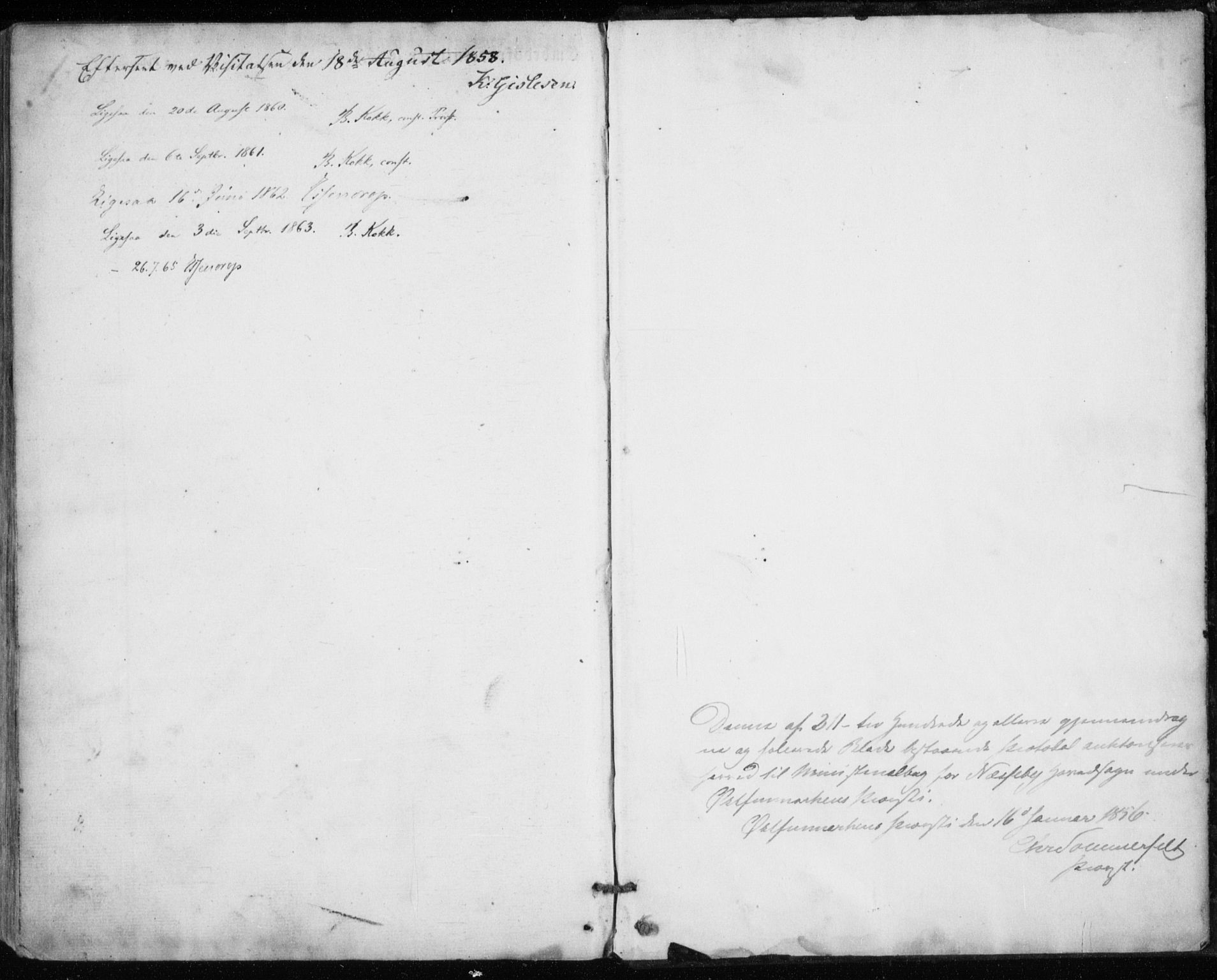 Nesseby sokneprestkontor, SATØ/S-1330/H/Ha/L0002kirke: Parish register (official) no. 2, 1856-1864