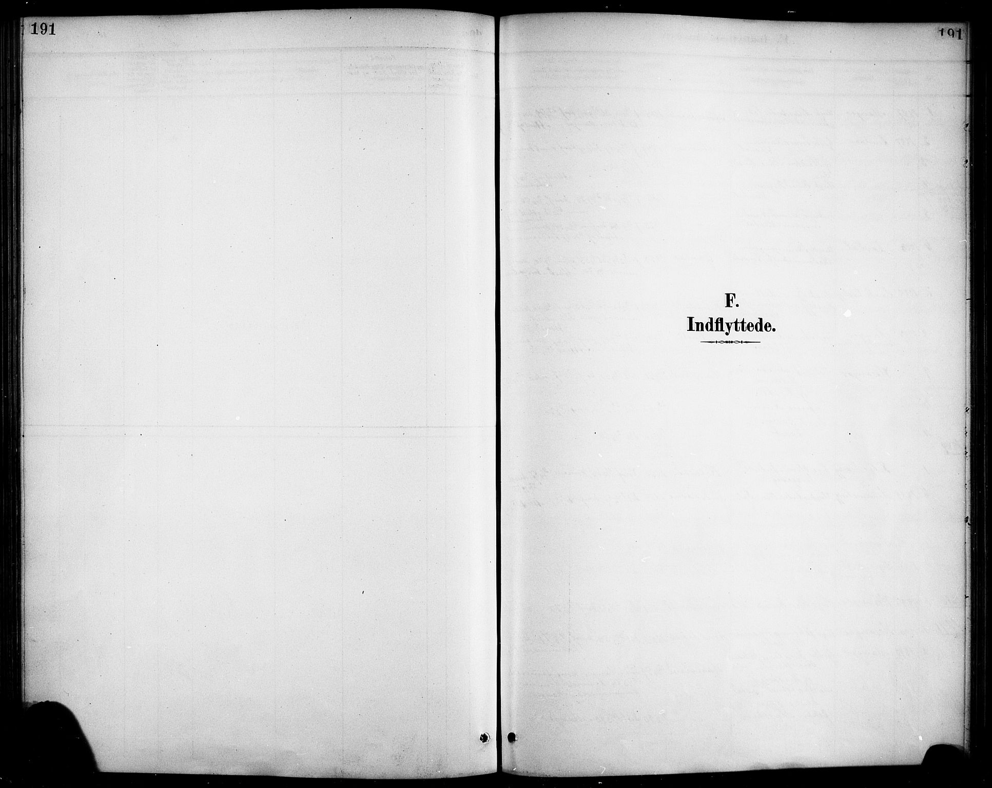 Haus sokneprestembete, SAB/A-75601/H/Haa/Haad/L0001: Parish register (official) no. D 1, 1887-1898, p. 191