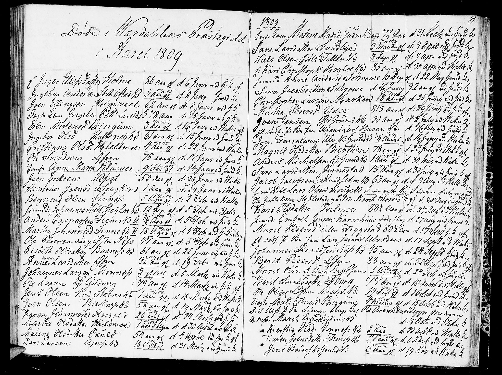 Ministerialprotokoller, klokkerbøker og fødselsregistre - Nord-Trøndelag, SAT/A-1458/723/L0233: Parish register (official) no. 723A04, 1805-1816, p. 119