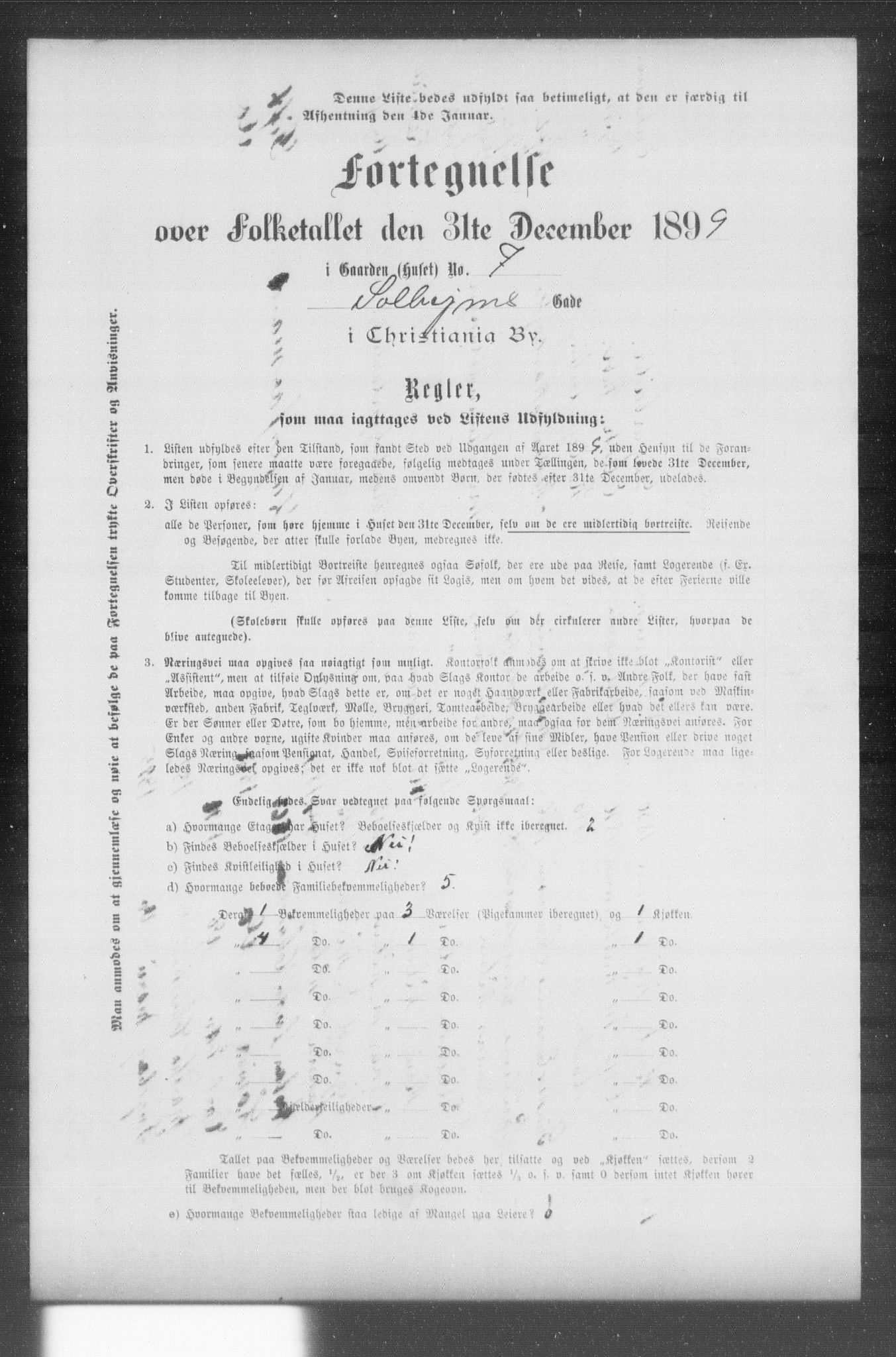 OBA, Municipal Census 1899 for Kristiania, 1899, p. 12938