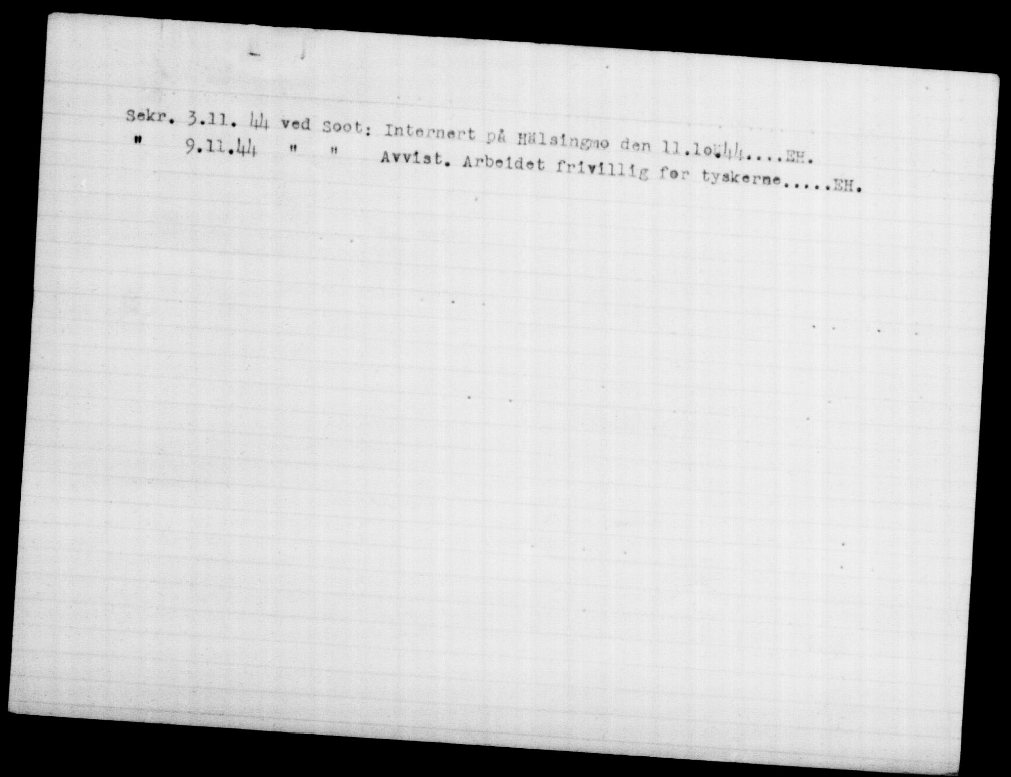 Utenriksstasjonene, Legasjonen i Stockholm, Flyktningkontoret, AV/RA-S-6753/V/Va/L0013: Kjesäterkartoteket, flyktninger med registreringsnr. 31500-34731, 1940-1945, p. 2883