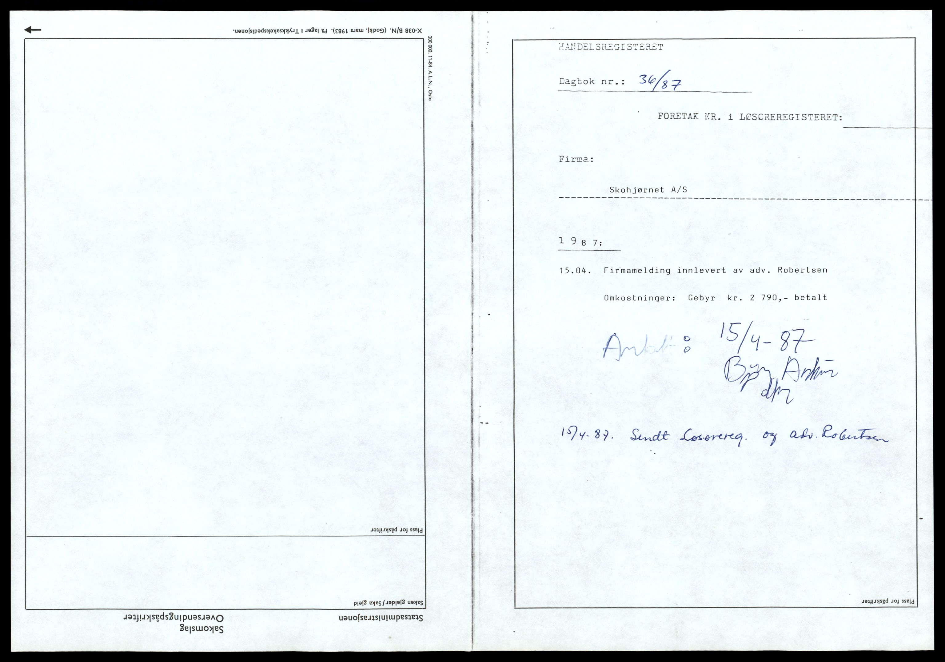 Lofoten sorenskriveri, AV/SAT-A-0017/2/J/Jd/Jdc/L0019: Bilag, S, 1944-1990, p. 7