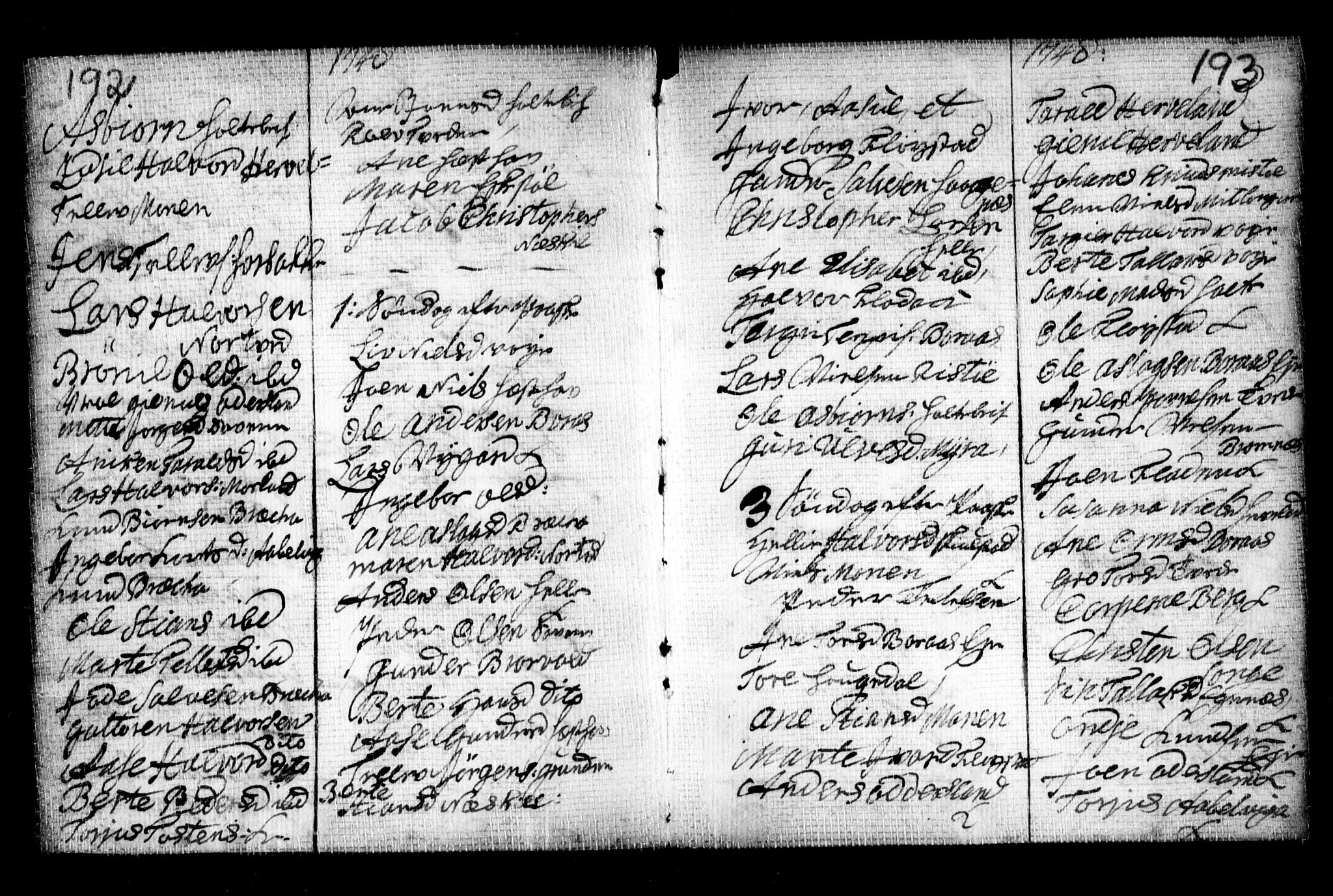 Holt sokneprestkontor, SAK/1111-0021/F/Fa/L0002: Parish register (official) no. A 2, 1739-1753, p. 192-193