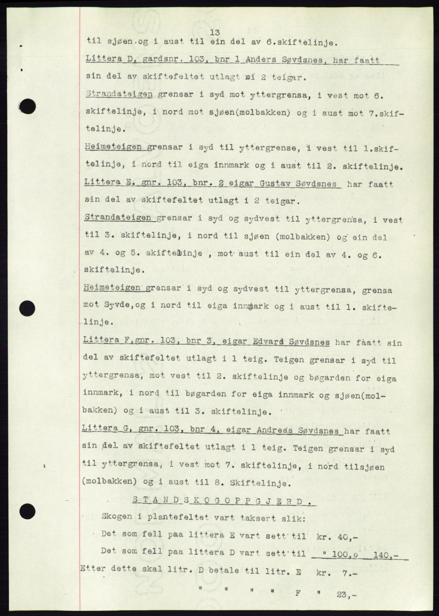 Søre Sunnmøre sorenskriveri, AV/SAT-A-4122/1/2/2C/L0083: Mortgage book no. 9A, 1948-1949, Diary no: : 60/1949