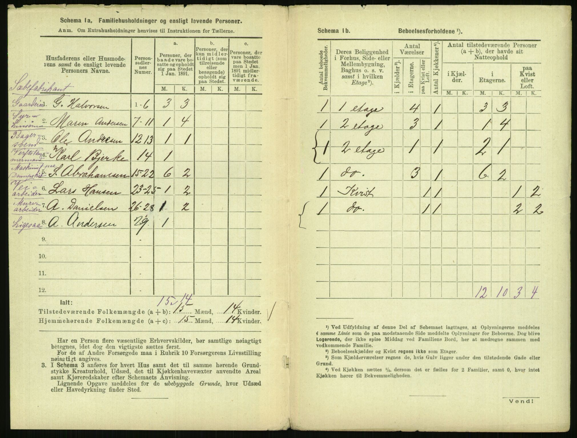 RA, 1891 census for 0301 Kristiania, 1891, p. 144712