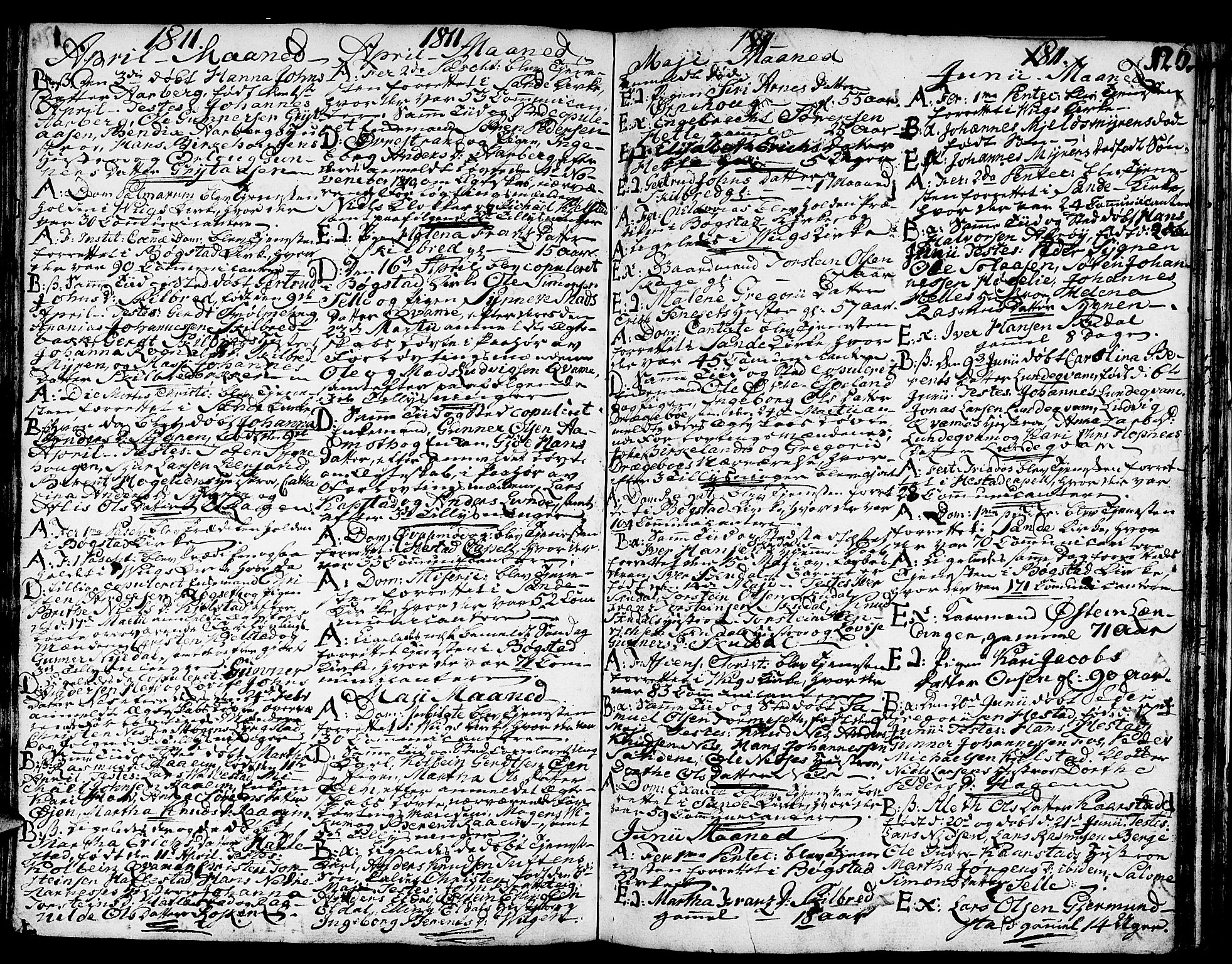 Gaular sokneprestembete, SAB/A-80001/H/Haa: Parish register (official) no. A 2, 1785-1821, p. 125