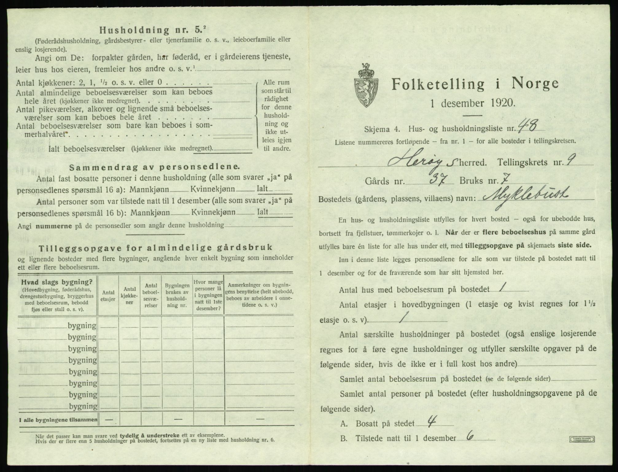 SAT, 1920 census for Herøy (MR), 1920, p. 791