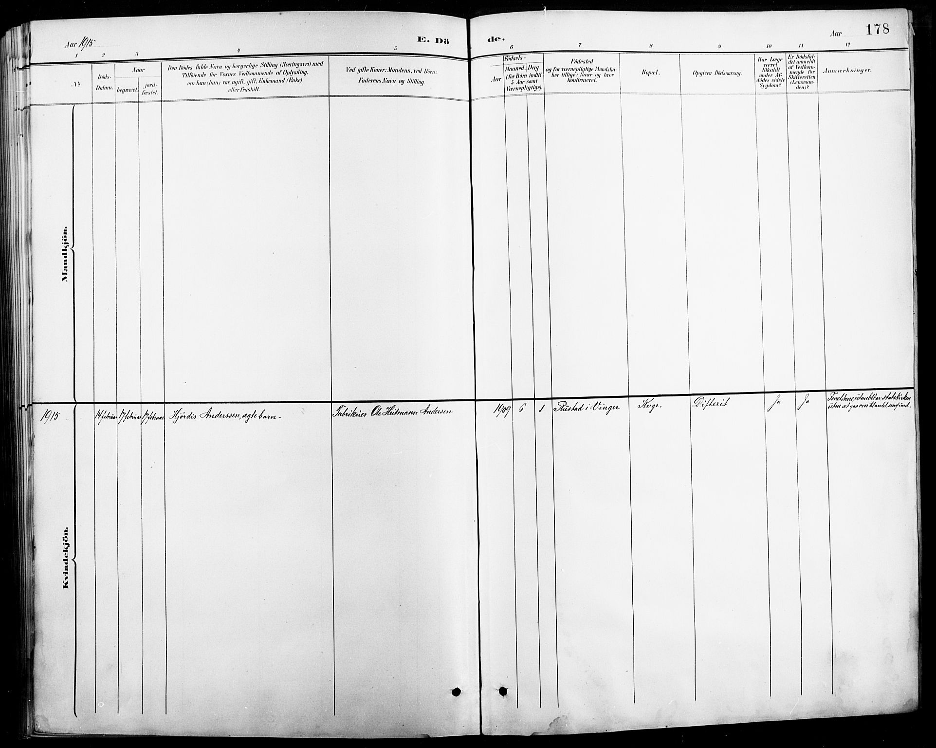 Vinger prestekontor, AV/SAH-PREST-024/H/Ha/Hab/L0005: Parish register (copy) no. 5, 1895-1920, p. 178