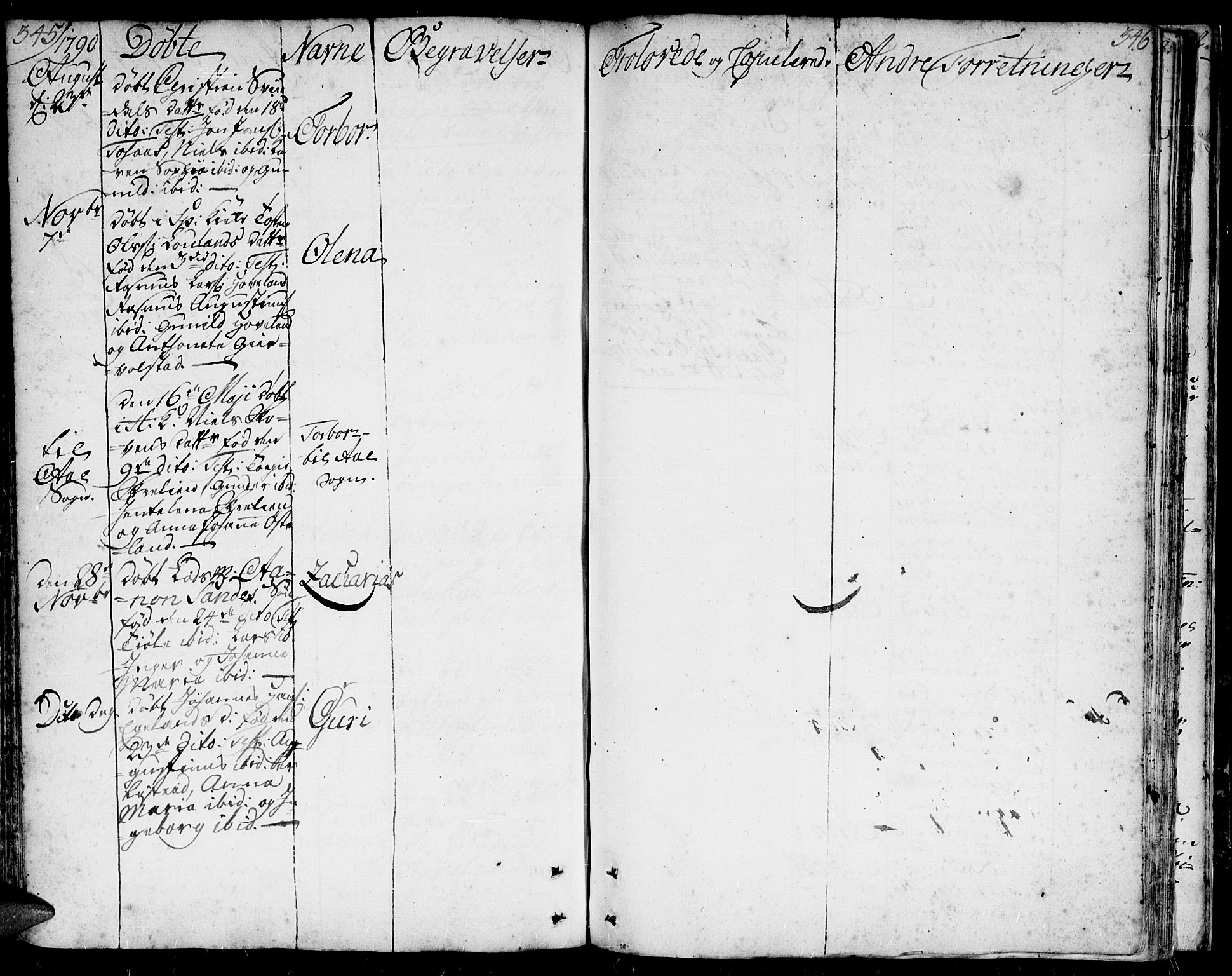 Herad sokneprestkontor, AV/SAK-1111-0018/F/Fa/Faa/L0001: Parish register (official) no. A 1 /1, 1768-1799, p. 345-346